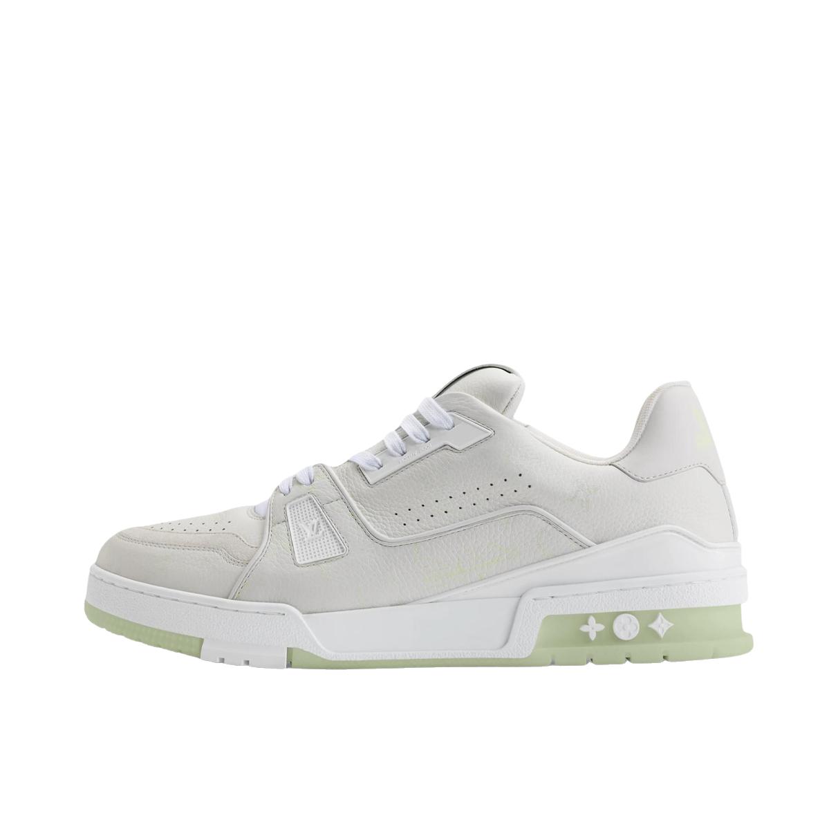 推荐商品：Louis Vuitton Trainer系列 时尚 牛皮 圆头 防滑 轻便 板鞋 低帮/奶白色