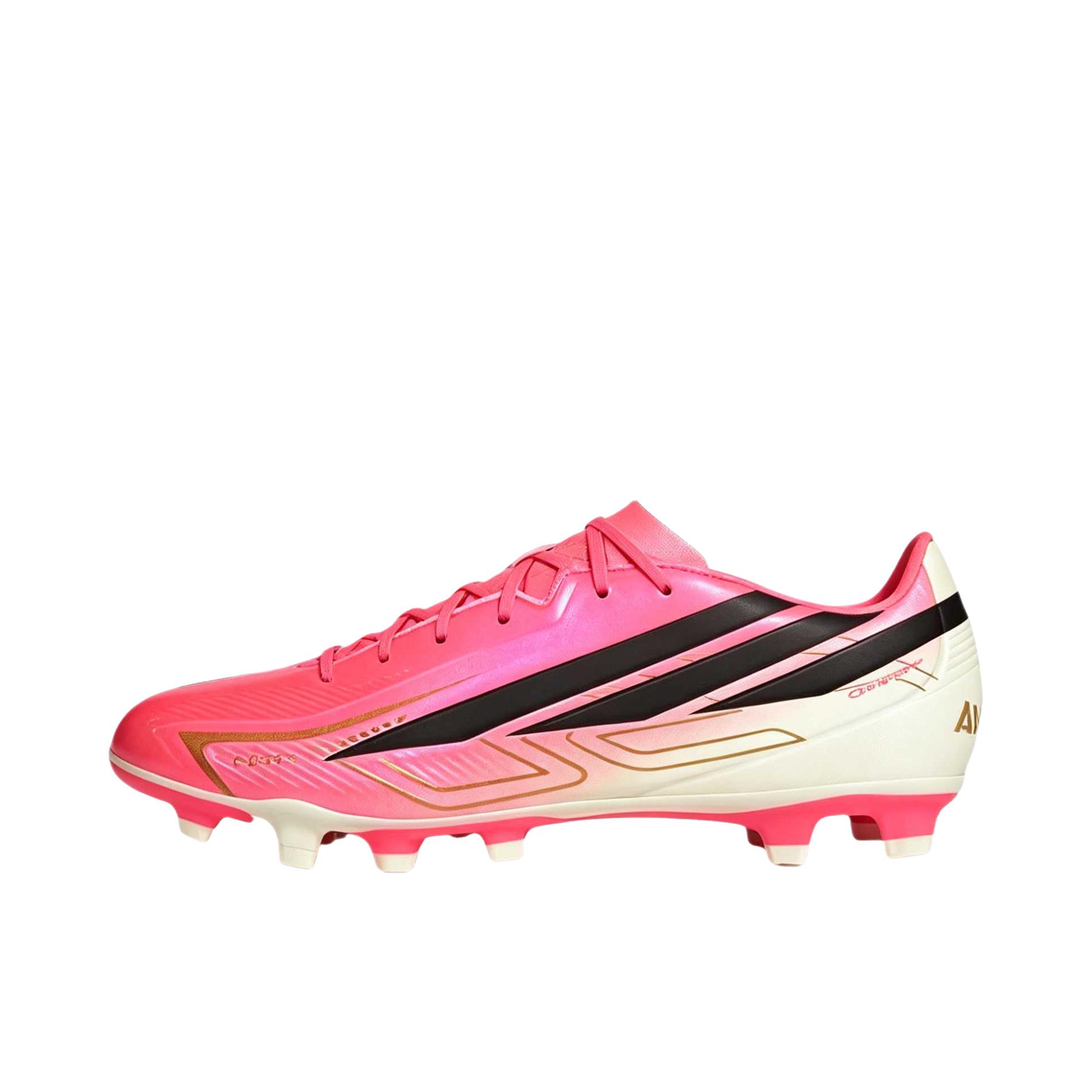 推荐商品：adidas F50 HYPERFAST CLUB TF 足球鞋 胶质碎钉人造草地 太阳涡轮/核心黑/金色金属