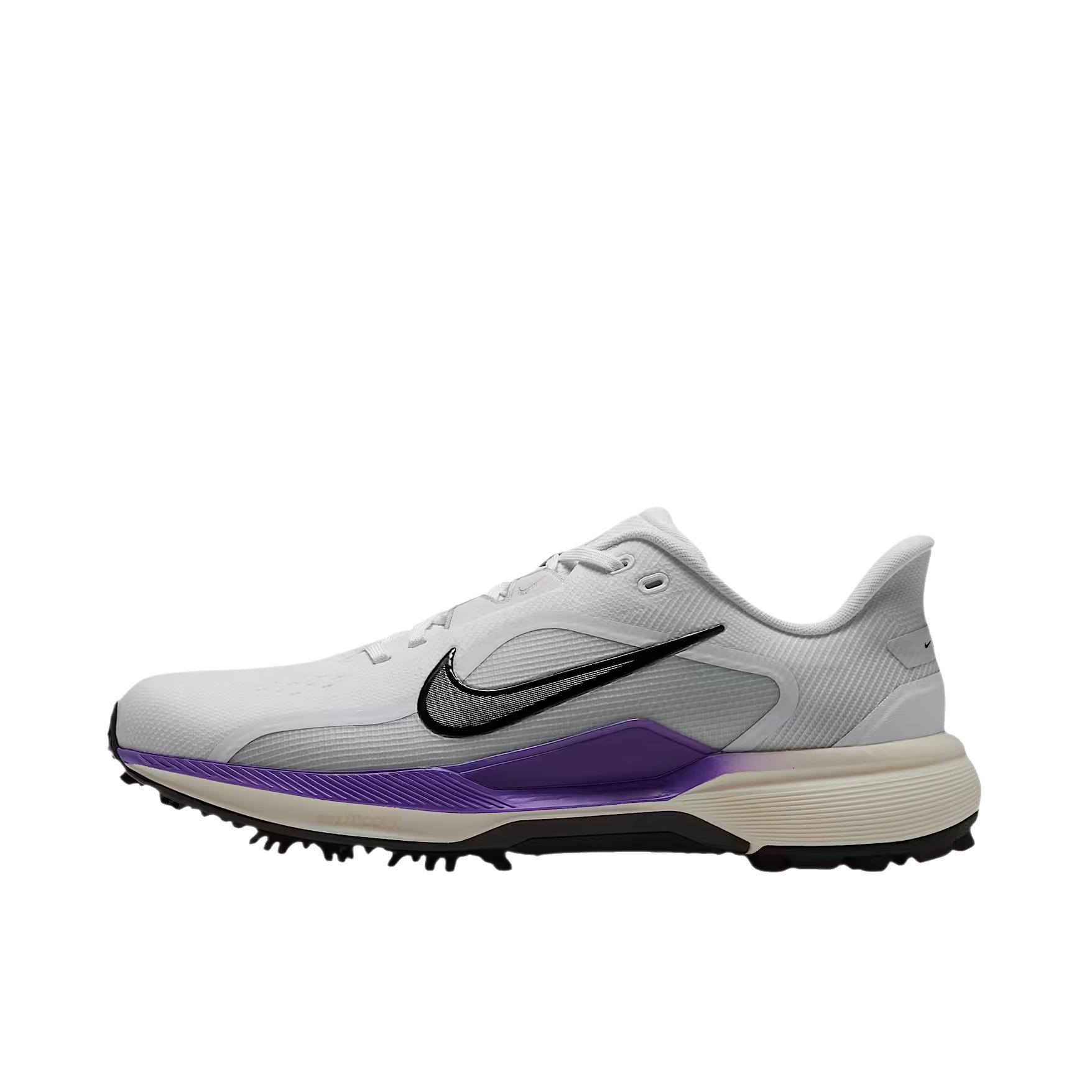 推荐商品：Nike Pegasus 1 G 高尔夫鞋 防滑耐磨 低帮/白色/活力葡萄紫/金属银/黑色