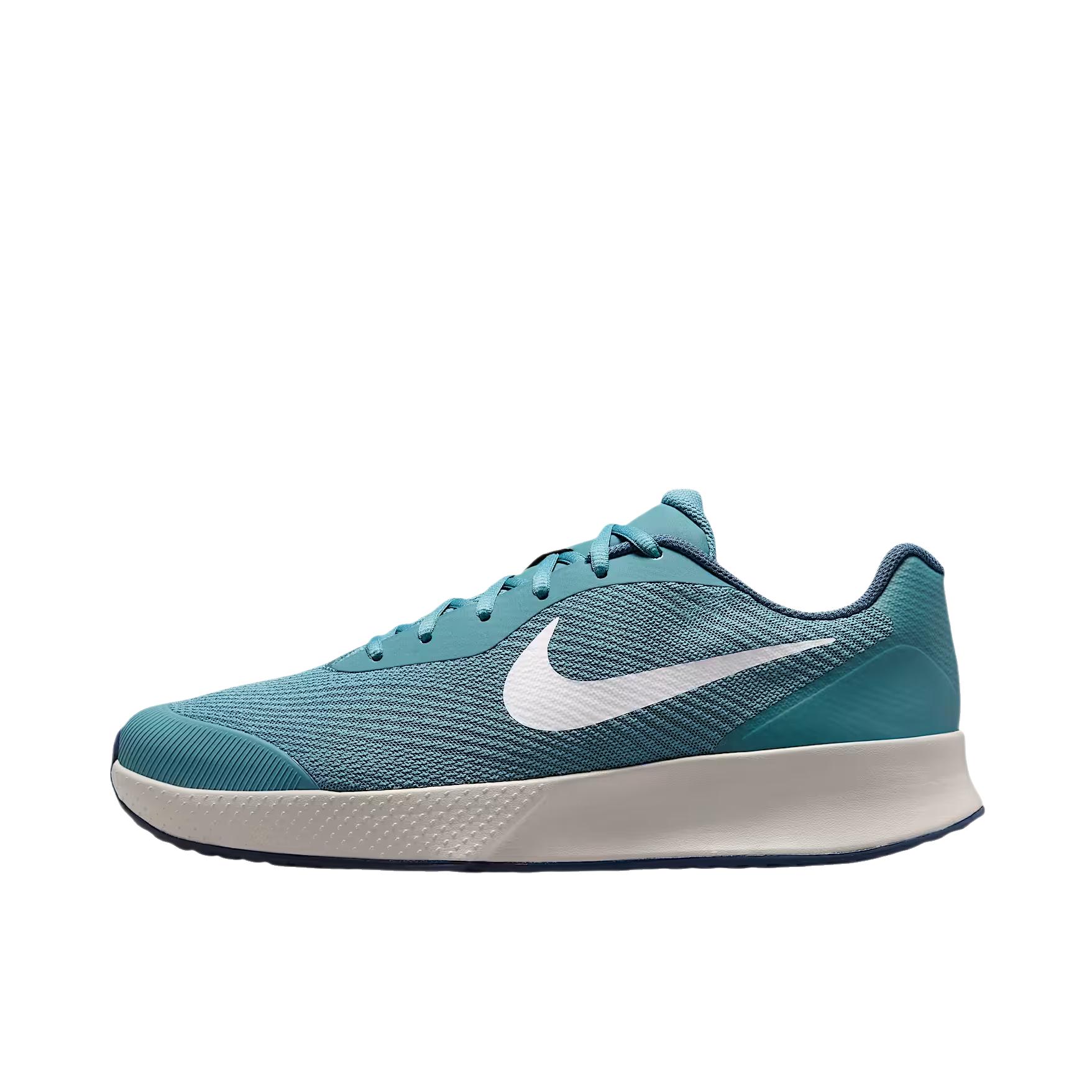 推荐商品：Nike Court Vapor Lite 3 Premium HC 网球鞋 柔软圆头系带厚底 低帮/烟蓝色/浅骨色/新灰/白色 