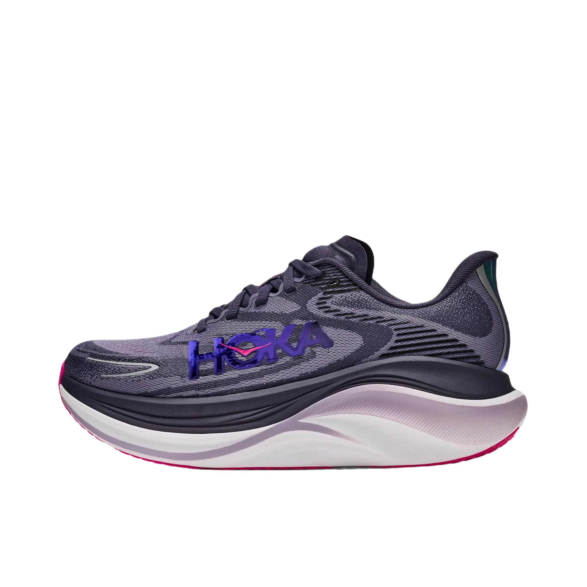 推荐商品：HOKA ONE ONE SKYWARD X 2 跑鞋 圆头舒适防滑 低帮/暗灰色/紫色