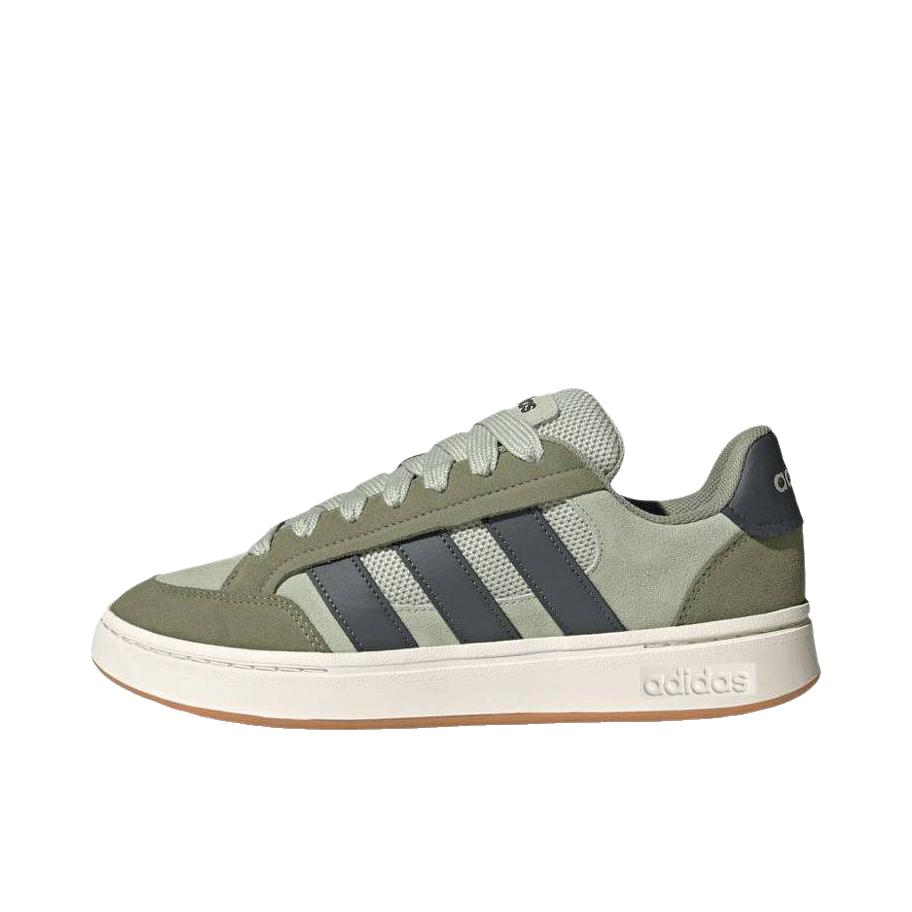 推荐商品：adidas GC ALPHA SK8 板鞋 运动复古缓震贴合圆头 低帮/灰色/绿色