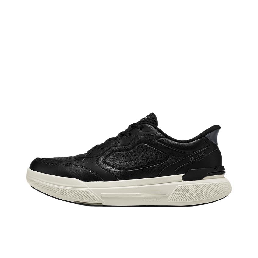 推荐商品：Skechers/斯凯奇 运动休闲鞋 舒适防滑耐磨 217164 低帮/皮革/黑色/白色