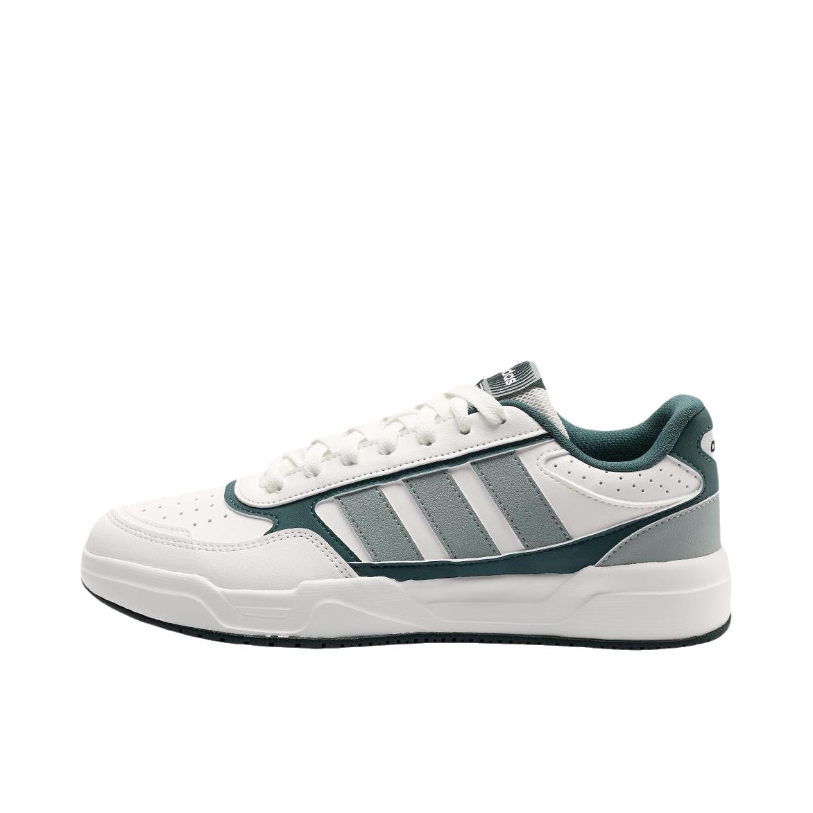 推荐商品：adidas Lite Baller 1.5 板鞋 百搭圆头系带轻便 低帮/白色/深绿色