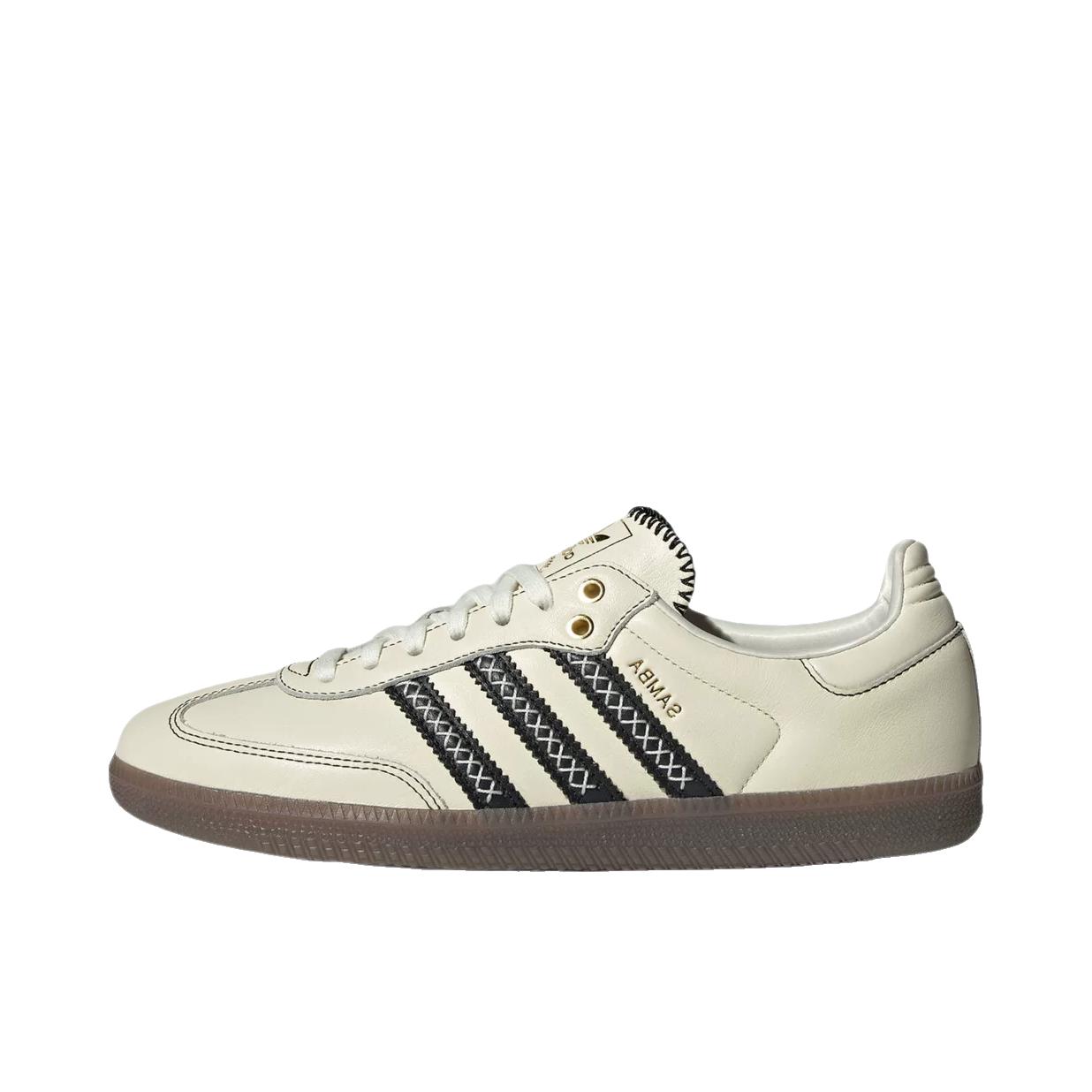 推荐商品：adidas Originals Samba OG T头鞋 板鞋 经典复古舒适百搭耐磨合成革圆头薄底贴合 汉玉白/黑色