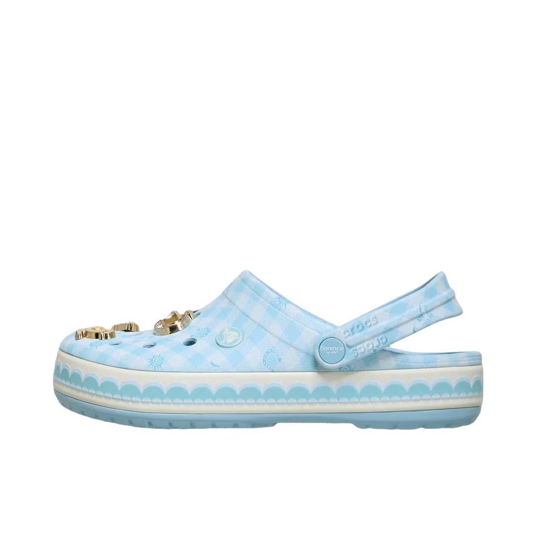 推荐商品：Crocs/卡骆驰 Crocband Clog 卡骆班 防滑耐磨 圆头 轻便透气 包头沙滩 一脚蹬 户外 拖鞋 洞洞鞋 穿孔 凉鞋 女款/蓝色