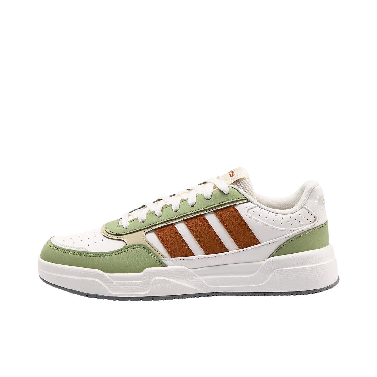 推荐商品：adidas Lite Baller 1.5 板鞋 百搭圆头系带轻便 低帮/白色/绿色
