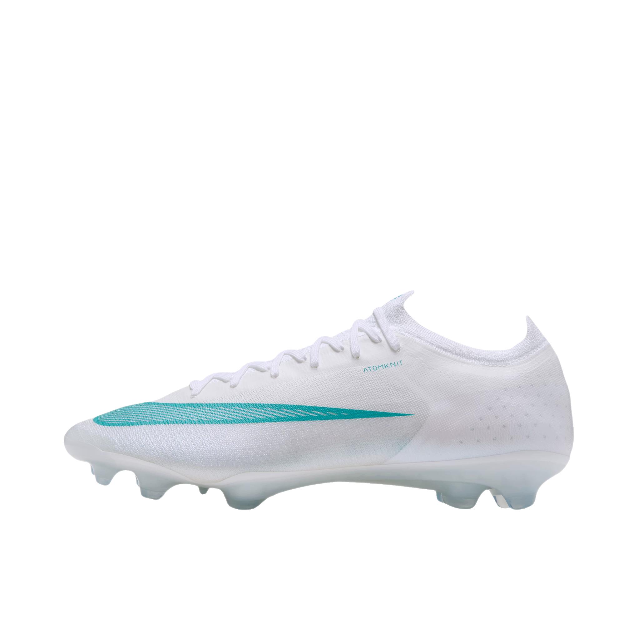 推荐商品：Nike Mercurial Vapor 17 Elite FG 足球鞋 支撑回弹厚底圆头 白色/仙人掌绿