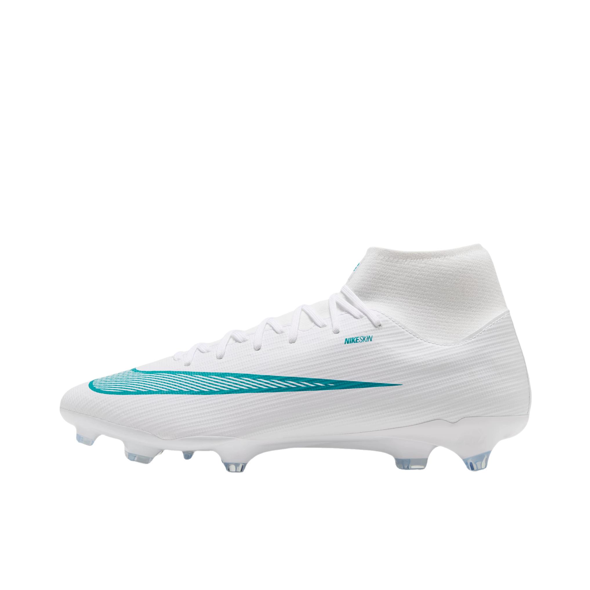 推荐商品：Nike Mercurial Superfly 11 Academy MG 足球鞋 圆头舒适百搭耐磨 高帮/白色/仙人掌绿