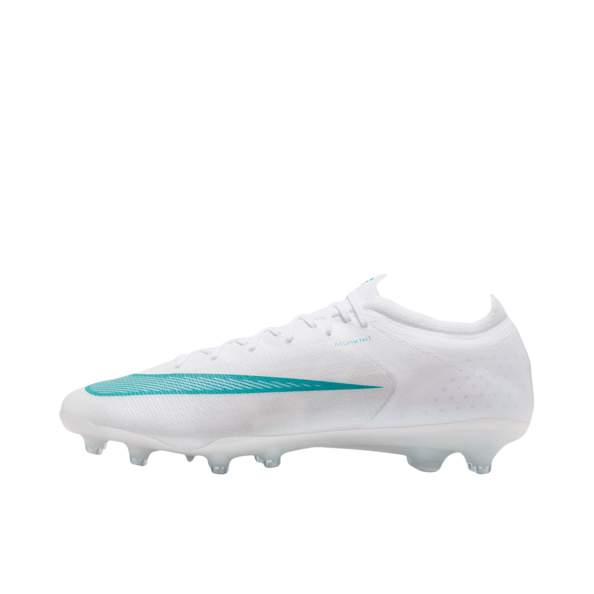 推荐商品：Nike Mercurial Vapor 17 Elite 刺客系列 AG 足球鞋 短钉支撑回弹舒适 白色/仙人掌绿