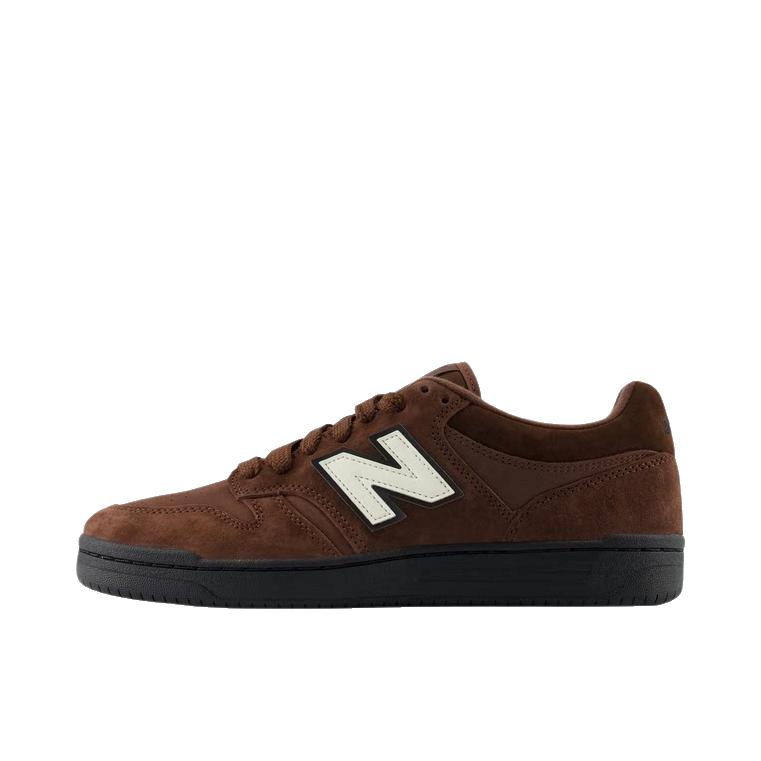 推荐商品：New Balance numeric 480 薄底 减震耐磨 防滑轻便 透气 复古 板鞋 D宽/深咖色
