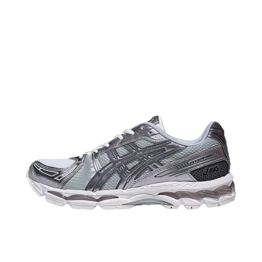 推荐商品：Asics/亚瑟士 Gel-Kayano 12.1 跑鞋 防滑低帮休闲圆头贴合支撑 白色/银色/黑色