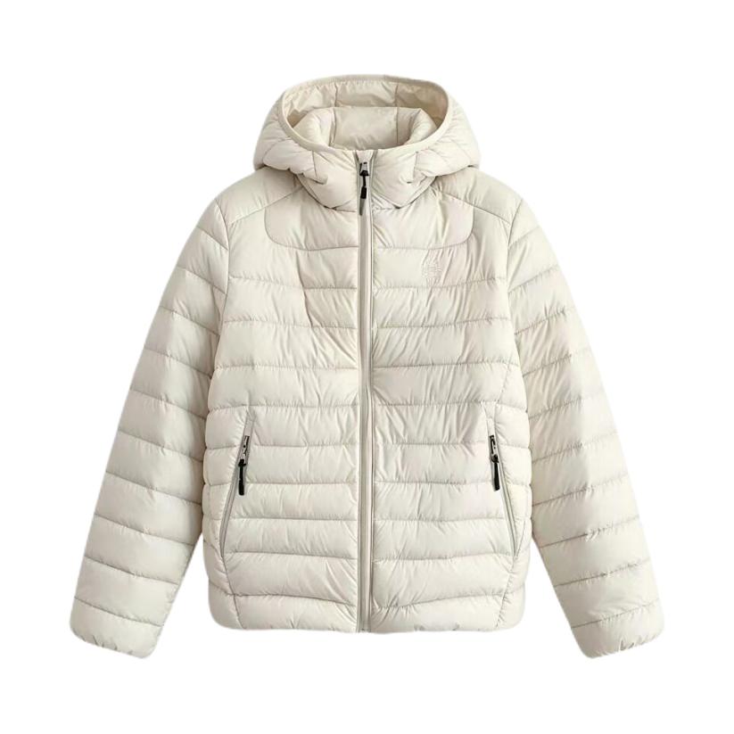 RASPBRAND 2026AW 保暖防风短款轻薄棉服 米白