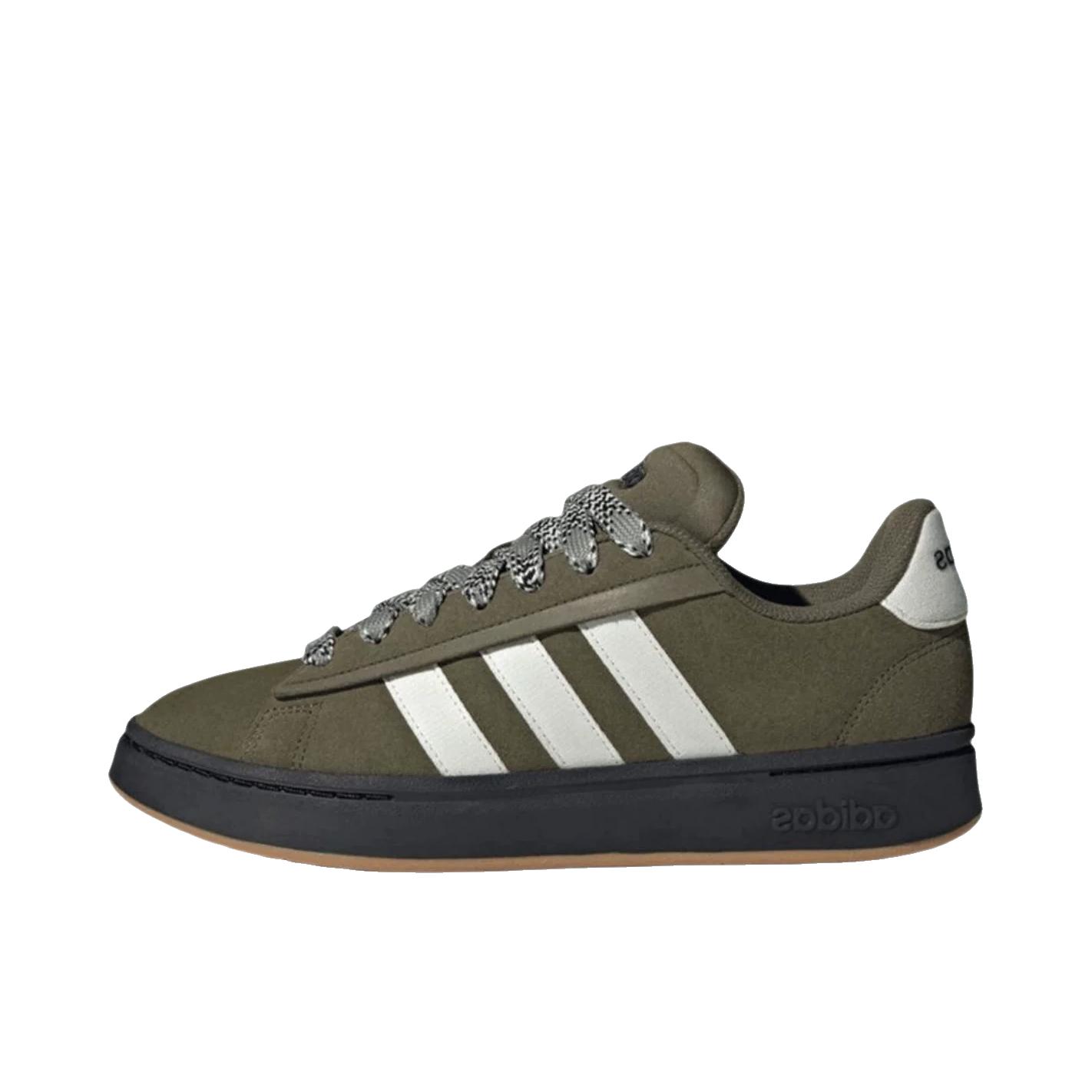 推荐商品：adidas Grand Court Alpha 面包鞋 板鞋 减震透气防滑耐磨百搭复古轻运动薄底贴合 白色/绿色/黑色