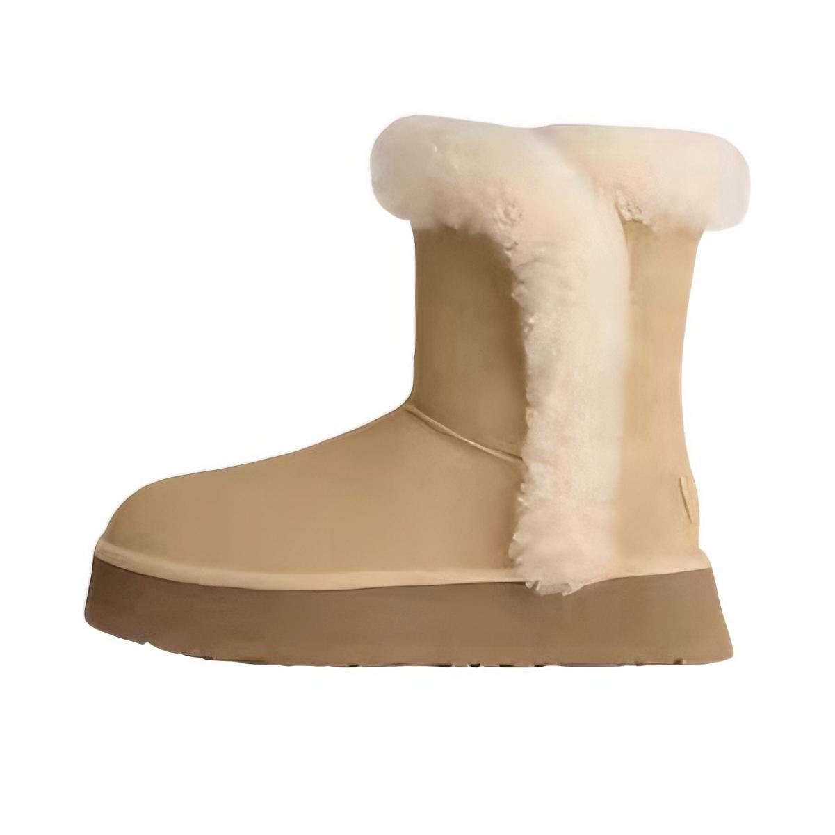 推荐商品：UGG Classic Novelty 雪地靴 厚底休闲时尚 加绒/沙堡棕色
