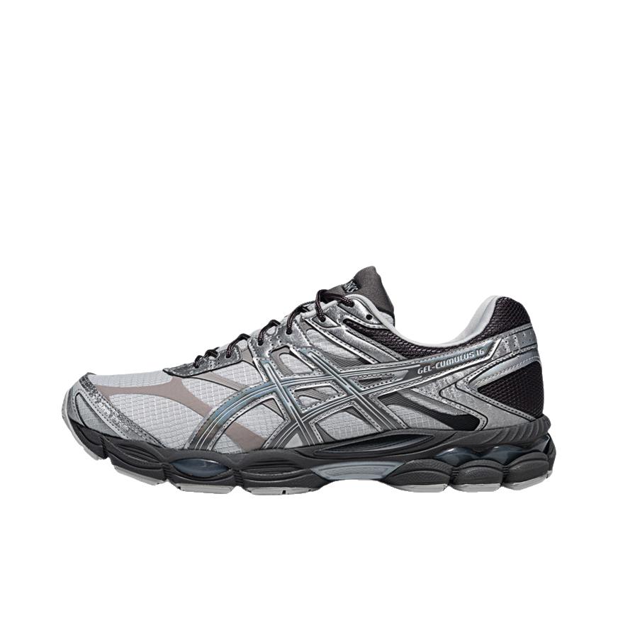 推荐商品：Asics/亚瑟士 Gel-cumulus 16 跑鞋 透气舒适减震耐磨百搭贴合圆头 烟灰色/黑色