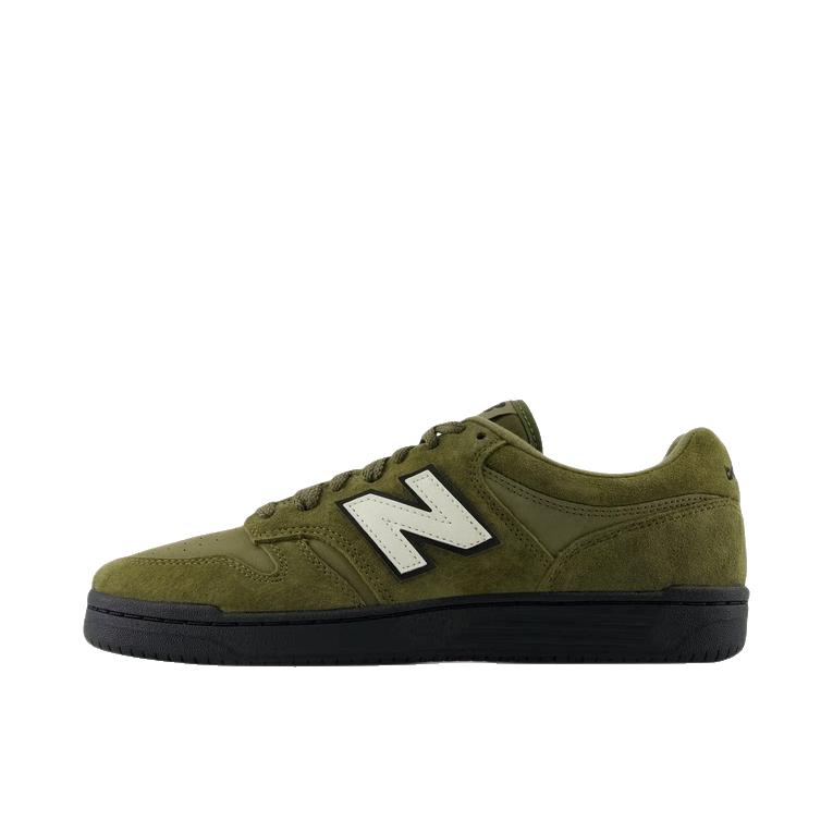推荐商品：New Balance numeric 480 薄底 减震耐磨 防滑轻便 透气 复古 板鞋 D宽/咸菜绿