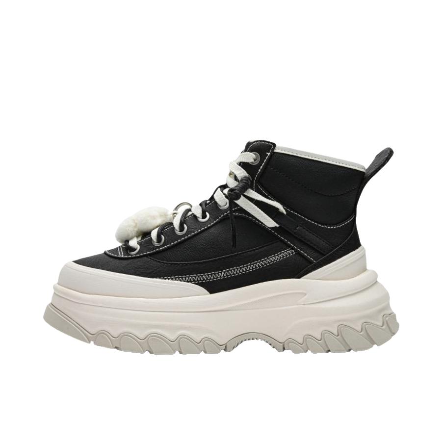 FILA/斐乐 BREAD 2 MID WE 老爹鞋 简约个性复古休闲 中帮/女款/黑色/奶白色