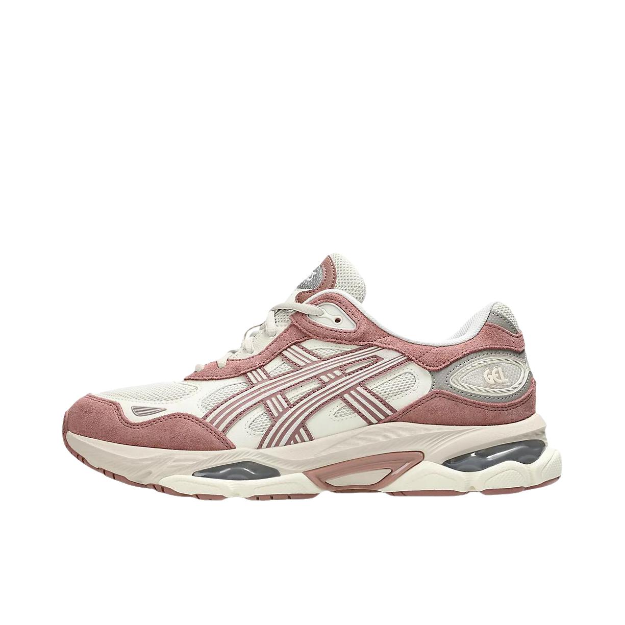 推荐商品：Asics/亚瑟士 Gel-NYC 2.0 跑鞋 圆头系带厚底支撑 米色/红色