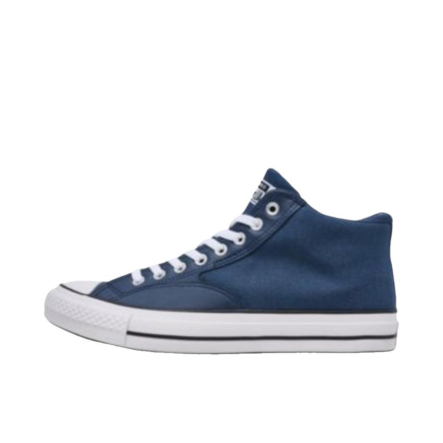 推荐商品：Converse/匡威 Chuck Taylor All Star Malden Street 帆布鞋 复古舒适轻便防滑耐磨支撑圆头高帮 中帮/深蓝色/雪白色