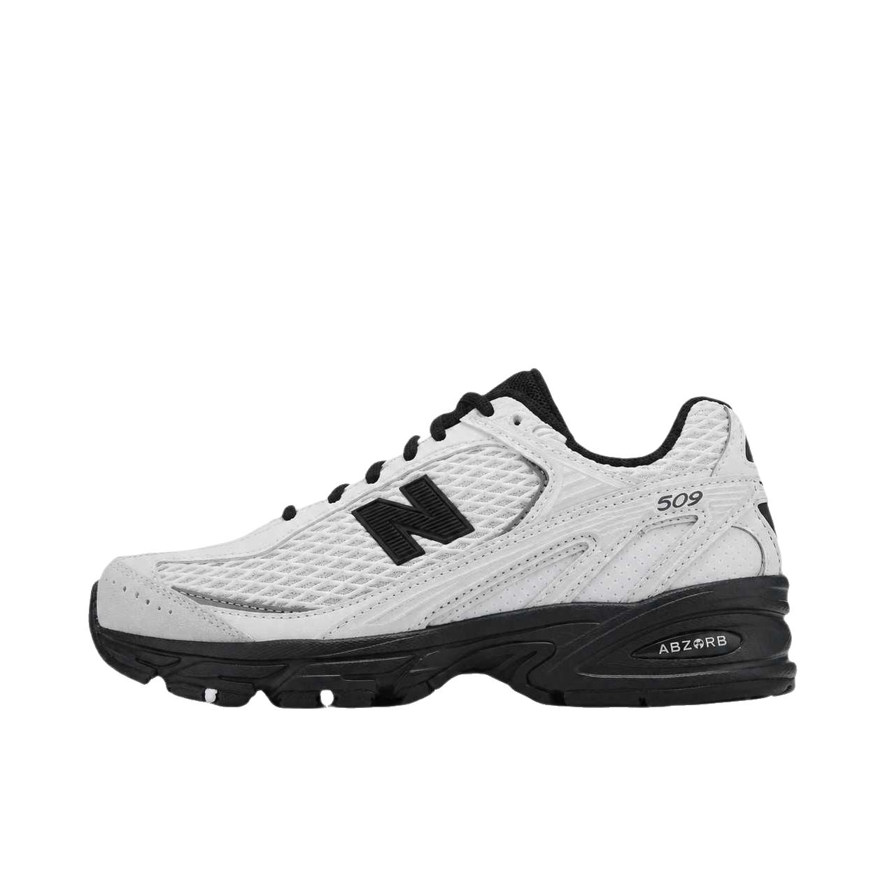 推荐商品：New Balance 509 跑鞋 防滑低帮休闲厚底贴合 D宽/低帮/雪白色 