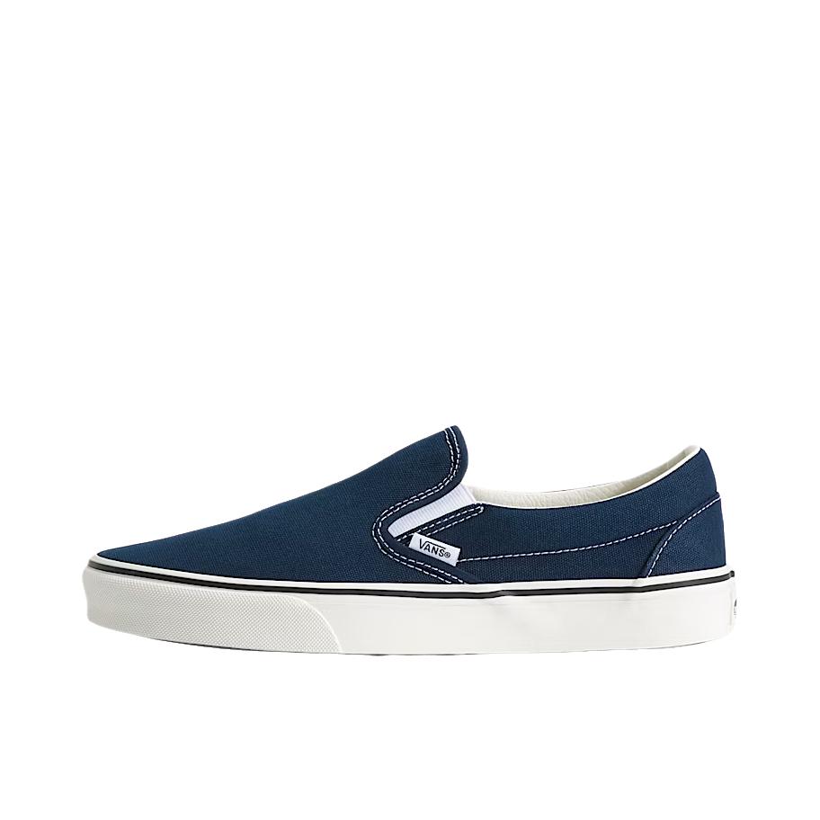 推荐商品：Vans/范斯 Classic Slip-on 防滑 简约 棋盘格 一脚蹬 百搭 休闲 帆布鞋 低帮/礼服蓝 