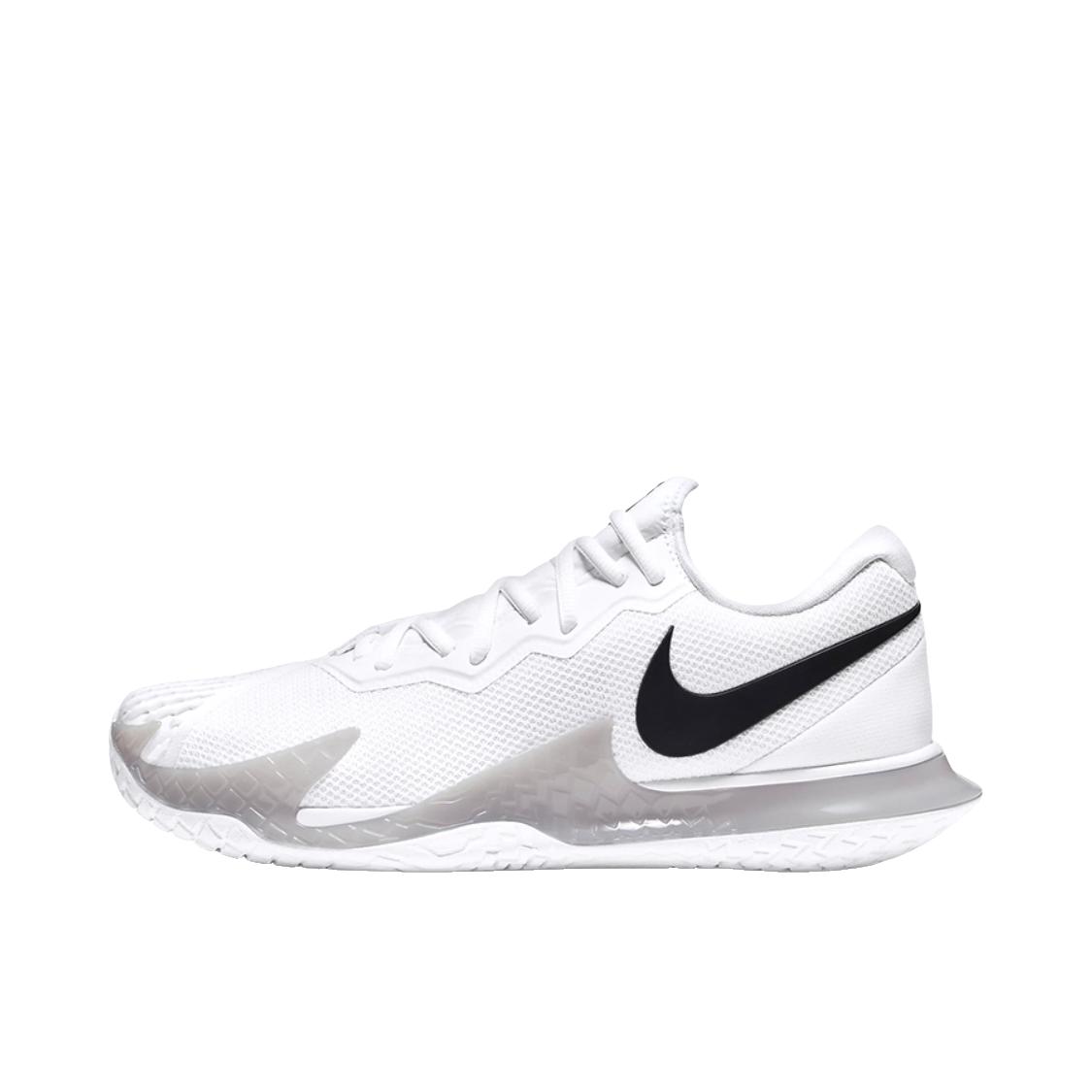 推荐商品：Nike Court Zoom Vapor Cage 4 防滑耐磨 支撑 舒适透气 运动 硬地球场 网球鞋 低帮/黑色/白色/灰色