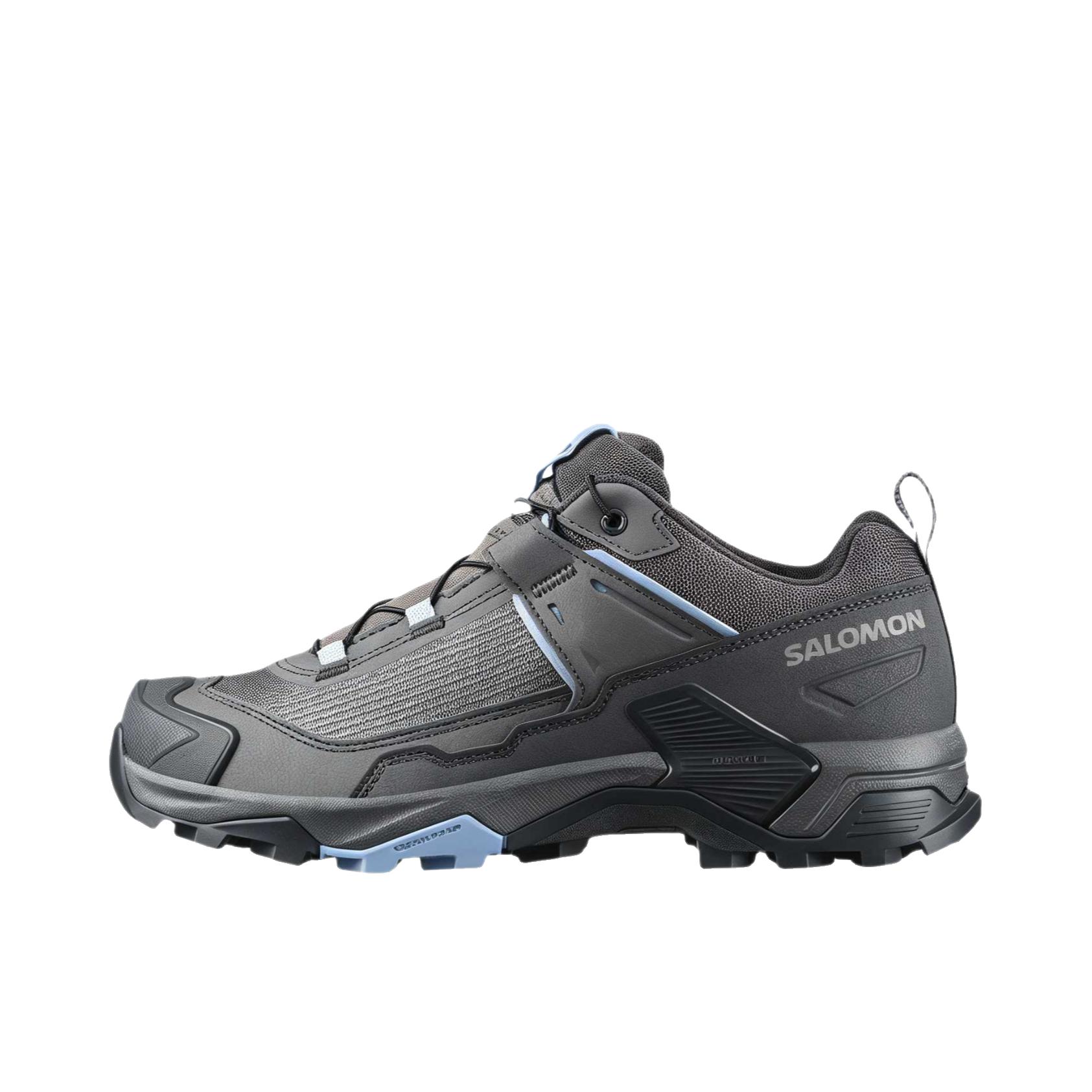 推荐商品：Salomon/萨洛蒙 X ULTRA 5 徒步鞋 户外鞋 简约圆头厚底耐磨 低帮/沥青/城堡岩/布鲁纳拉蓝