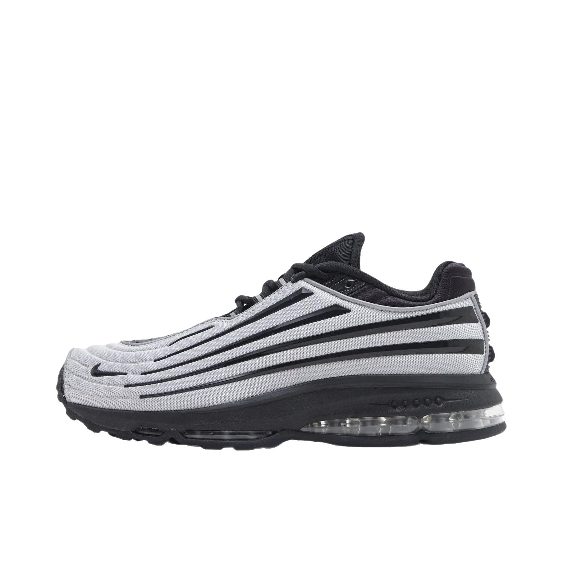 推荐商品：Nike Air Max Ecstasy Plus 跑鞋 舒适轻盈 低帮/银色/海军蓝色