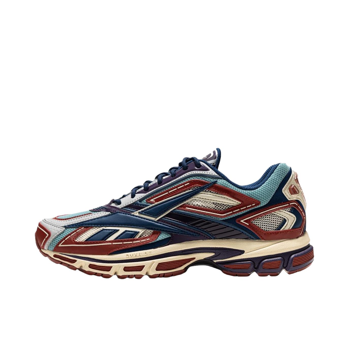 推荐商品：Reebok/锐步 Premier Road Ultra 运动休闲鞋 防滑低帮系带坡跟舒适百搭复古 低帮/传统红/雾青色/纸白色