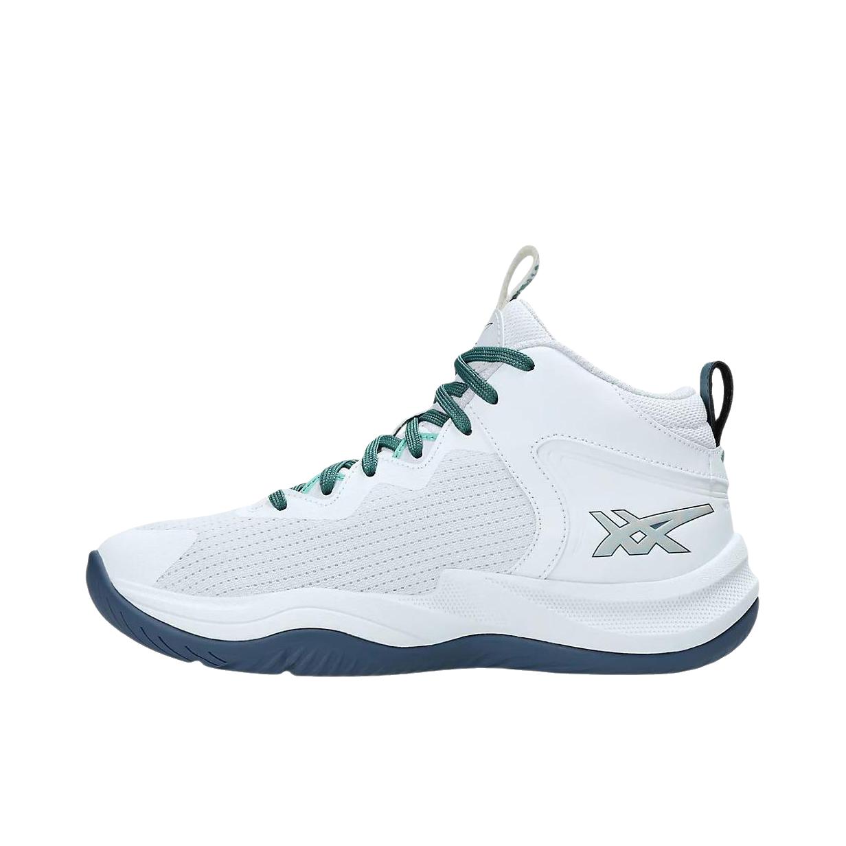 推荐商品：Asics/亚瑟士 NOVA SURGE 3 PARIS 轻量 防滑 橡胶 中帮 篮球鞋 中帮/大童/北极蓝