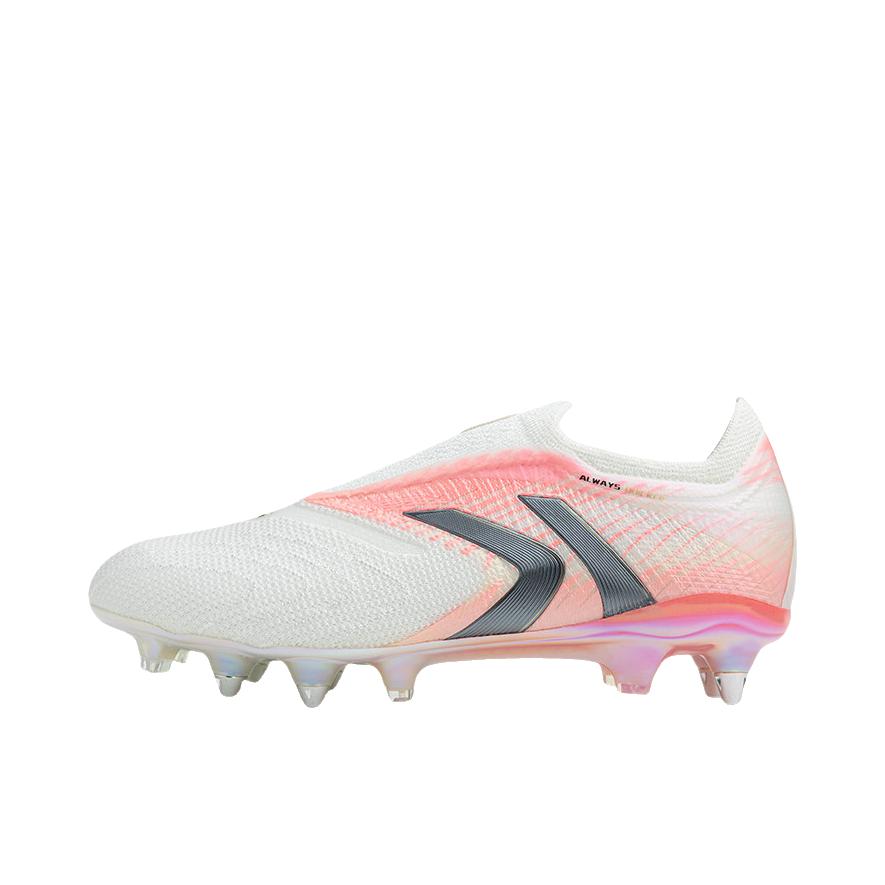 推荐商品：KELME/卡尔美 马赫V-MACH 3 ELITE SG 足球鞋 短钉天然人草比赛 白色/水晶粉