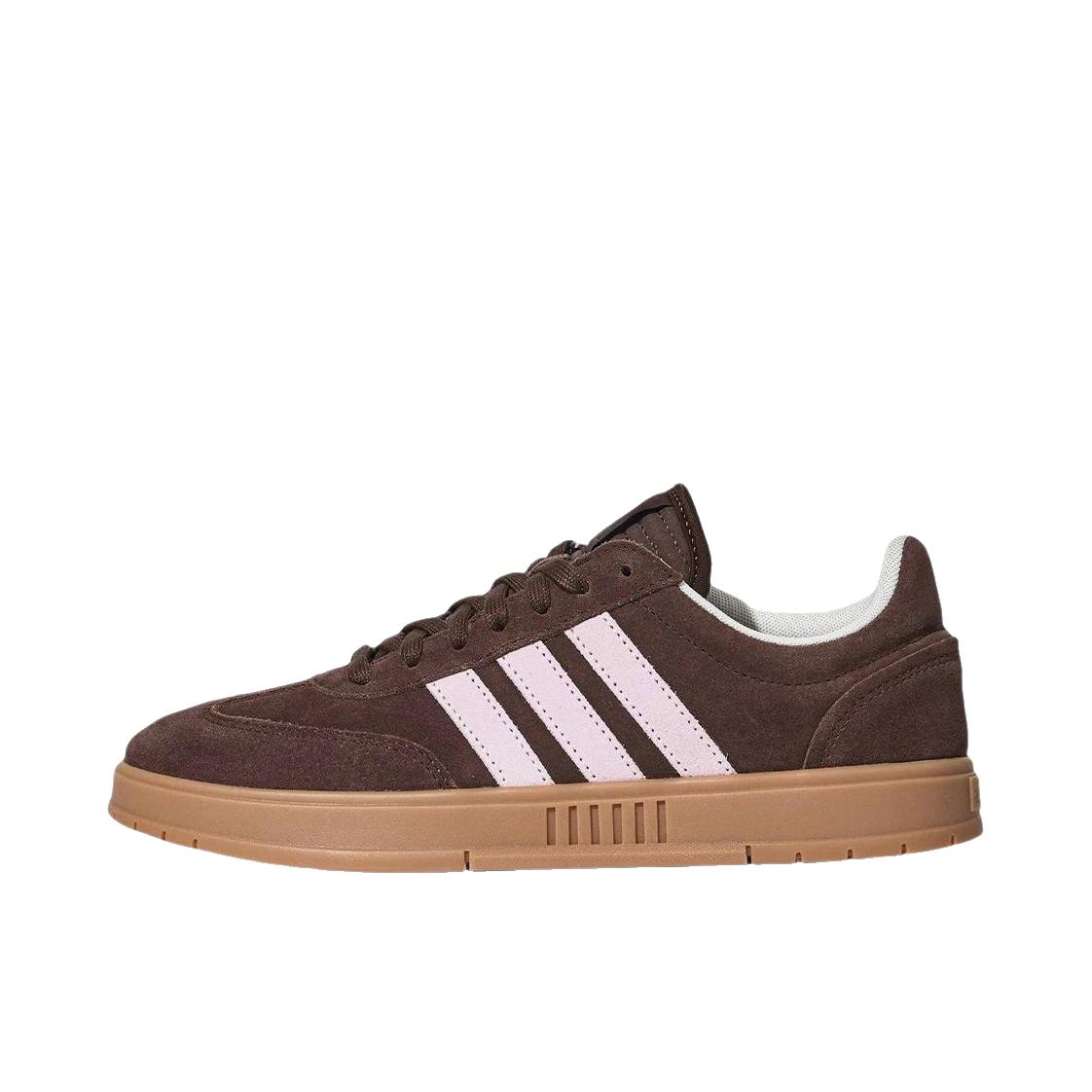 推荐商品：adidas Gradas 2.0 板鞋 百搭舒适防滑耐磨 低帮/棕色/粉色