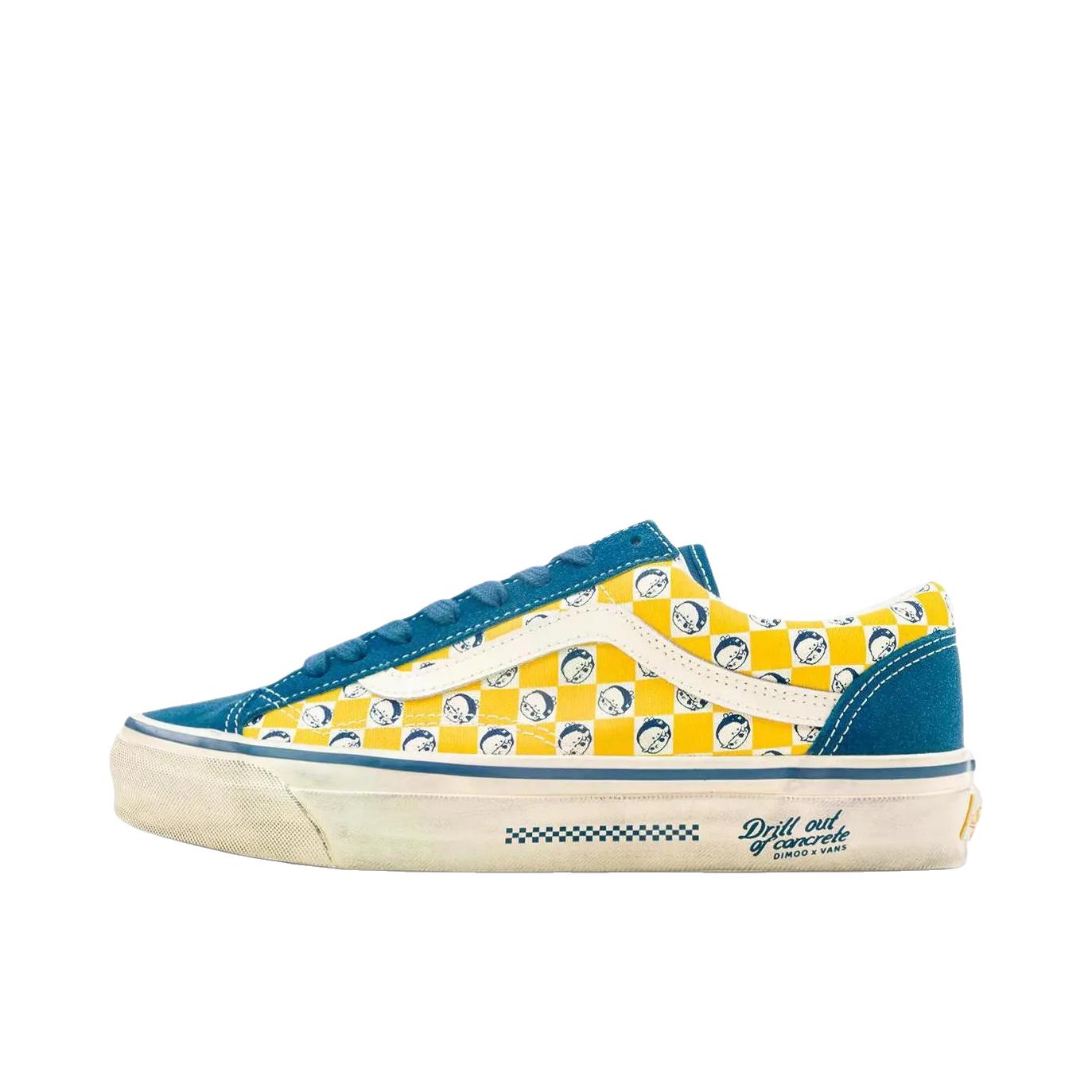 推荐商品：Vans/范斯 Premium Old Skool 板鞋 复古百搭时尚潮流防滑耐磨舒适低帮贴合 低帮/绿色/黄色