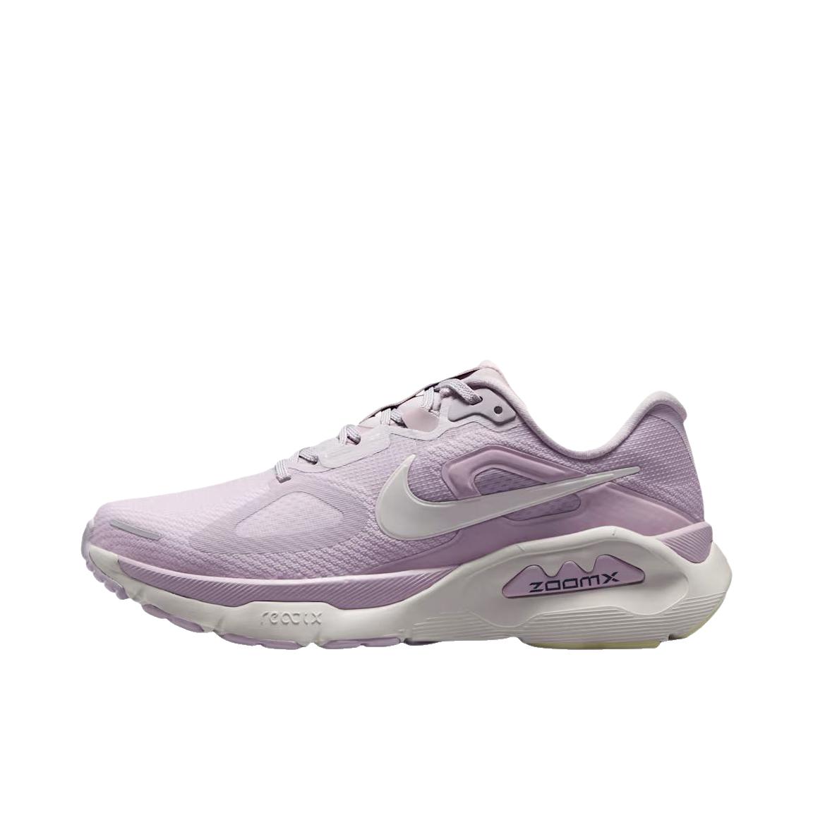 推荐商品：Nike Structure Plus 跑鞋 支撑贴合厚底系带圆头 低帮/紫色
