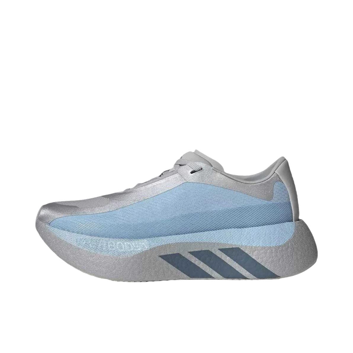 推荐商品：adidas Hyperboost Edge 跑鞋 系带圆头厚底贴合 低帮/灰色二号/钢铁/晴空