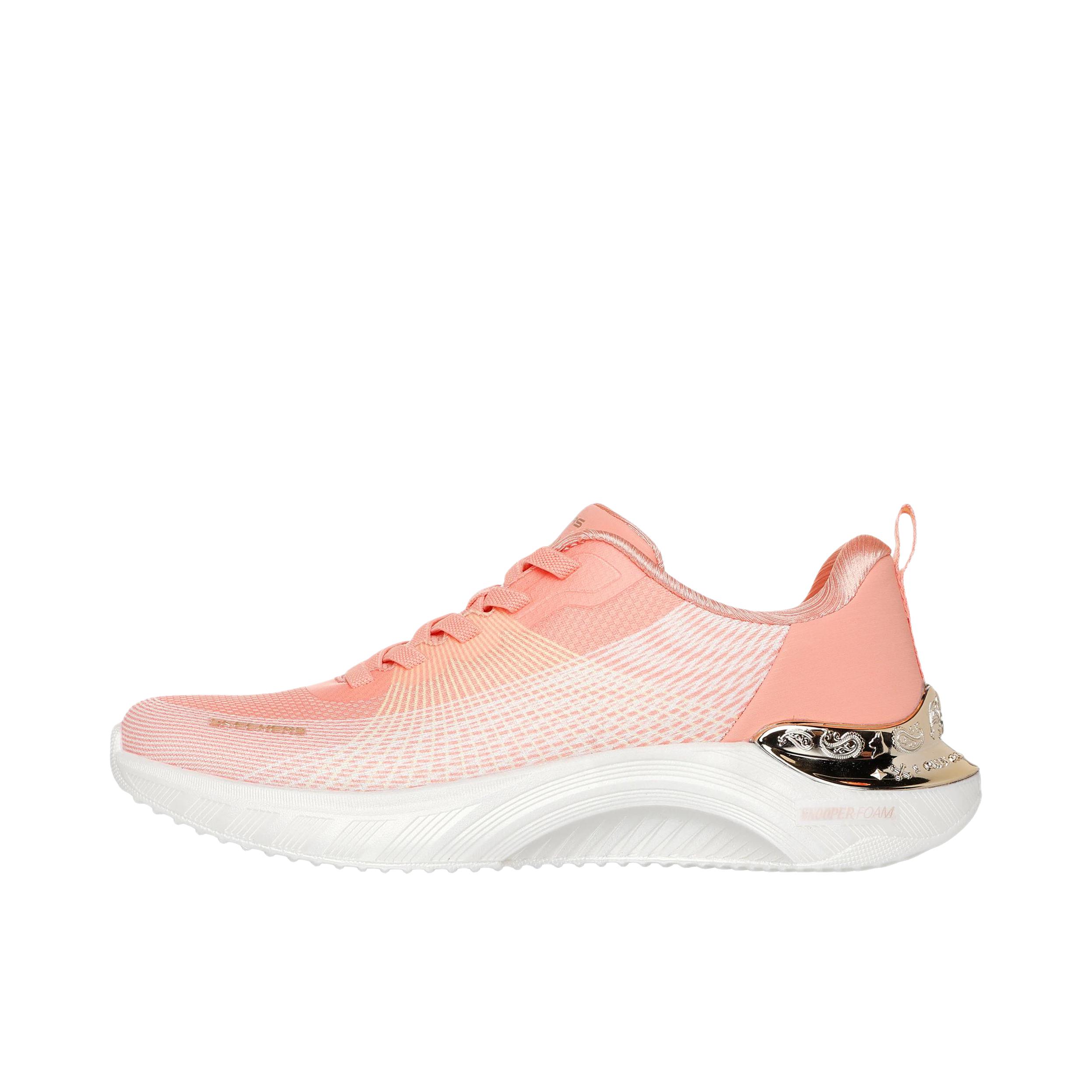 推荐商品：Skechers/斯凯奇 Snoop Ace Cyber Walker 运动休闲鞋 回弹舒适 Snoop Dogg联名/低帮/女款/橙色