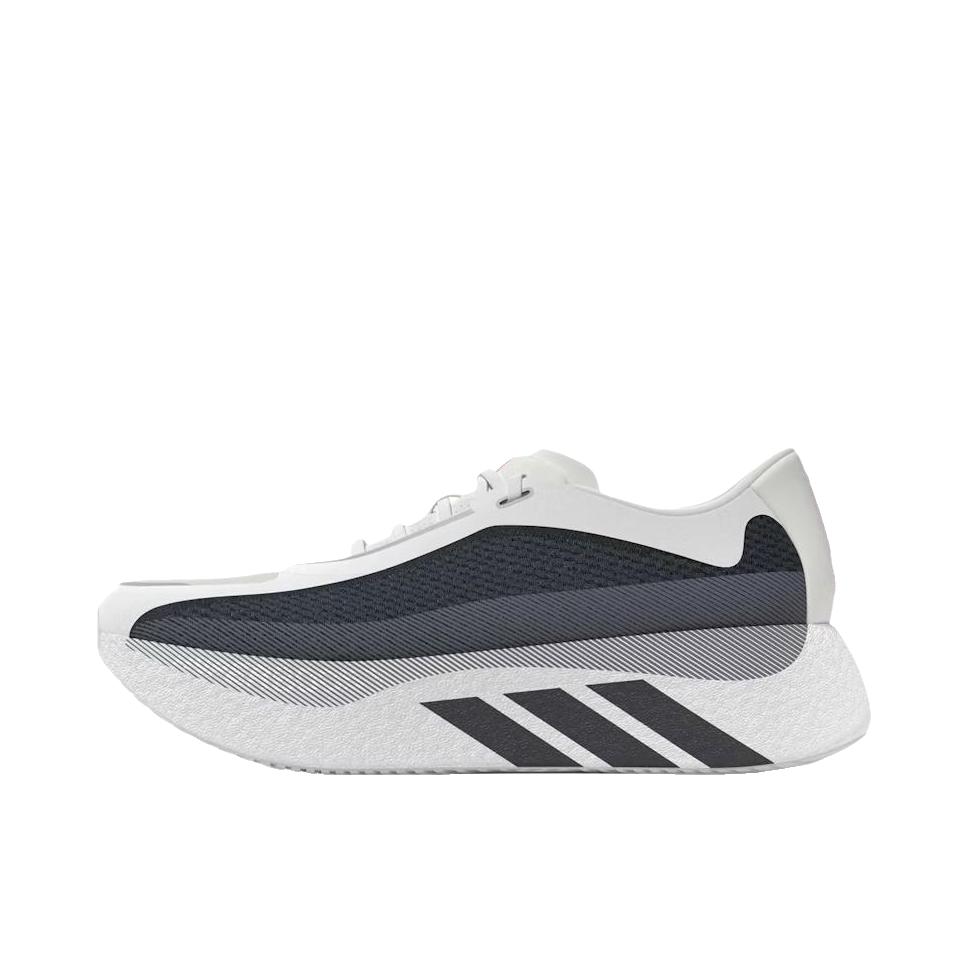 推荐商品：adidas Hyperboost Edge 跑鞋 系带圆头厚底贴合 白色/青灰色
