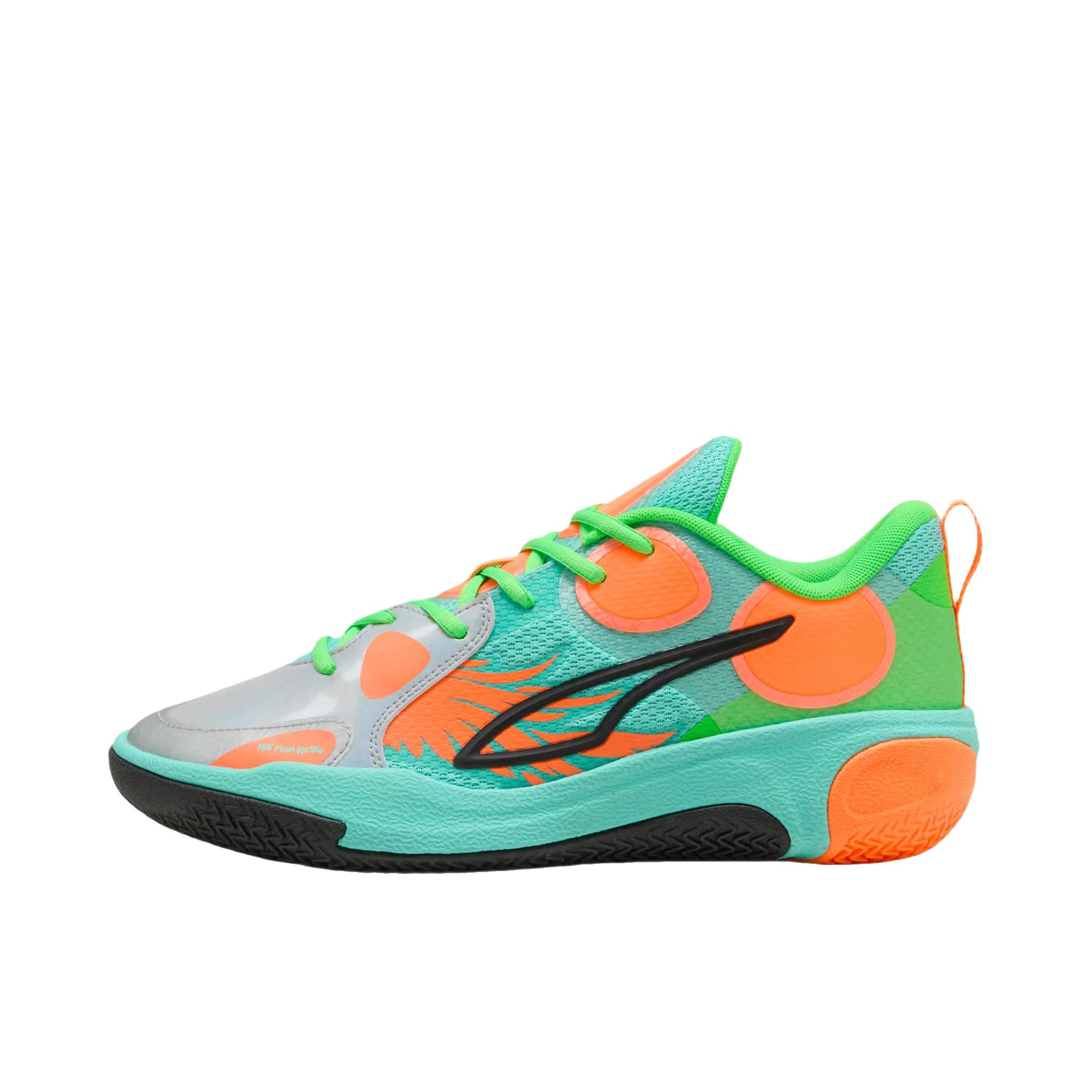 推荐商品：Puma/彪马 mb world.01 篮球鞋 耐磨圆头透气 低帮/荧光橙/荧光绿