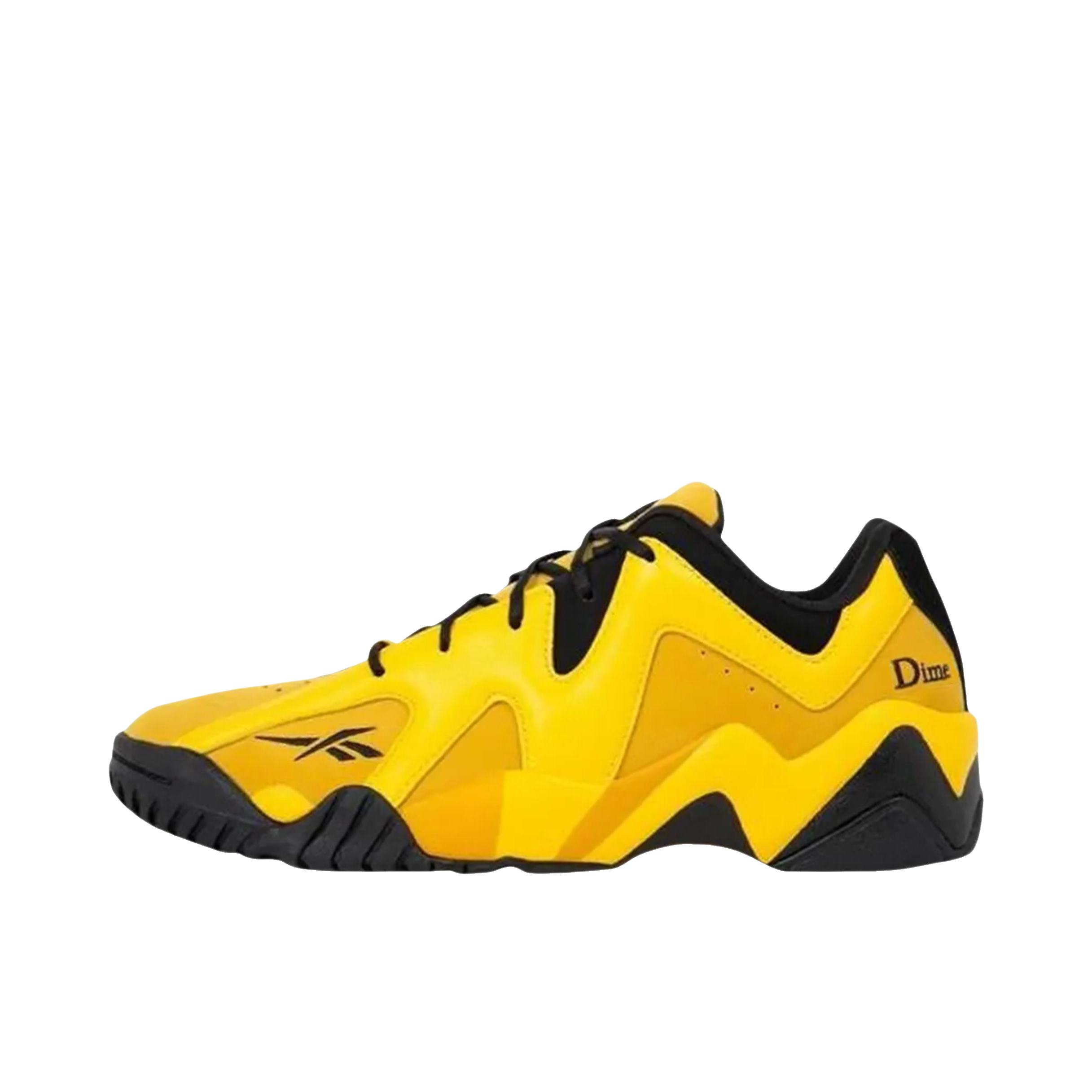 推荐商品：Reebok/锐步 Kamikaze 2 经典复古 实战减震 防滑耐磨 舒适 透气 支撑 运动 篮球鞋 Dime联名/低帮/黄色
