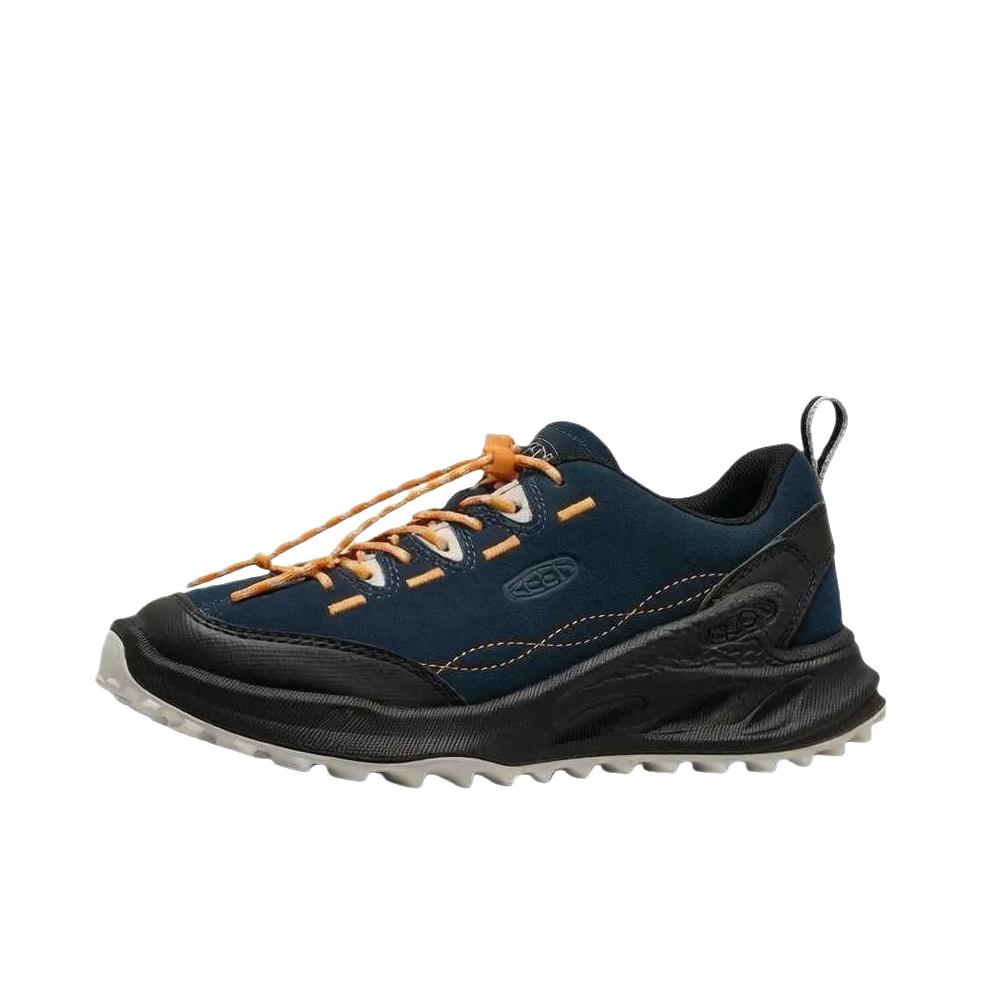 推荐商品：KEEN/科恩 Jasper Zionic 支撑 耐用 耐磨 户外休闲鞋 大童/海军蓝/火焰橙
