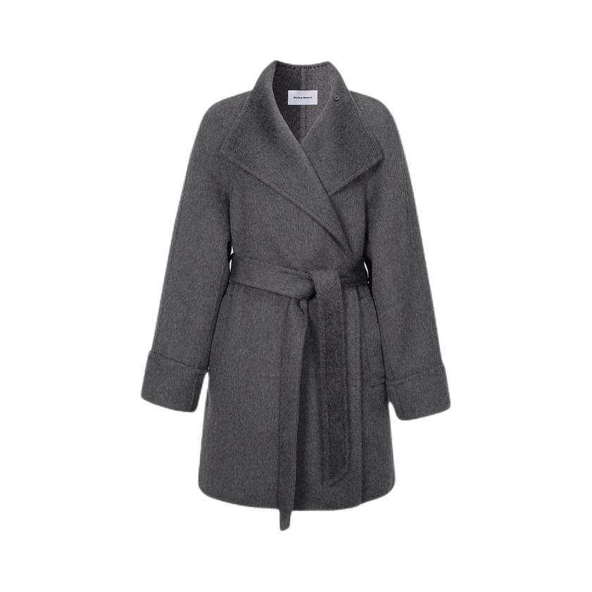 推荐商品：MM/麦檬 2026AW 纯色立领保暖透气大衣 女装 5HB9703 砂岩棕