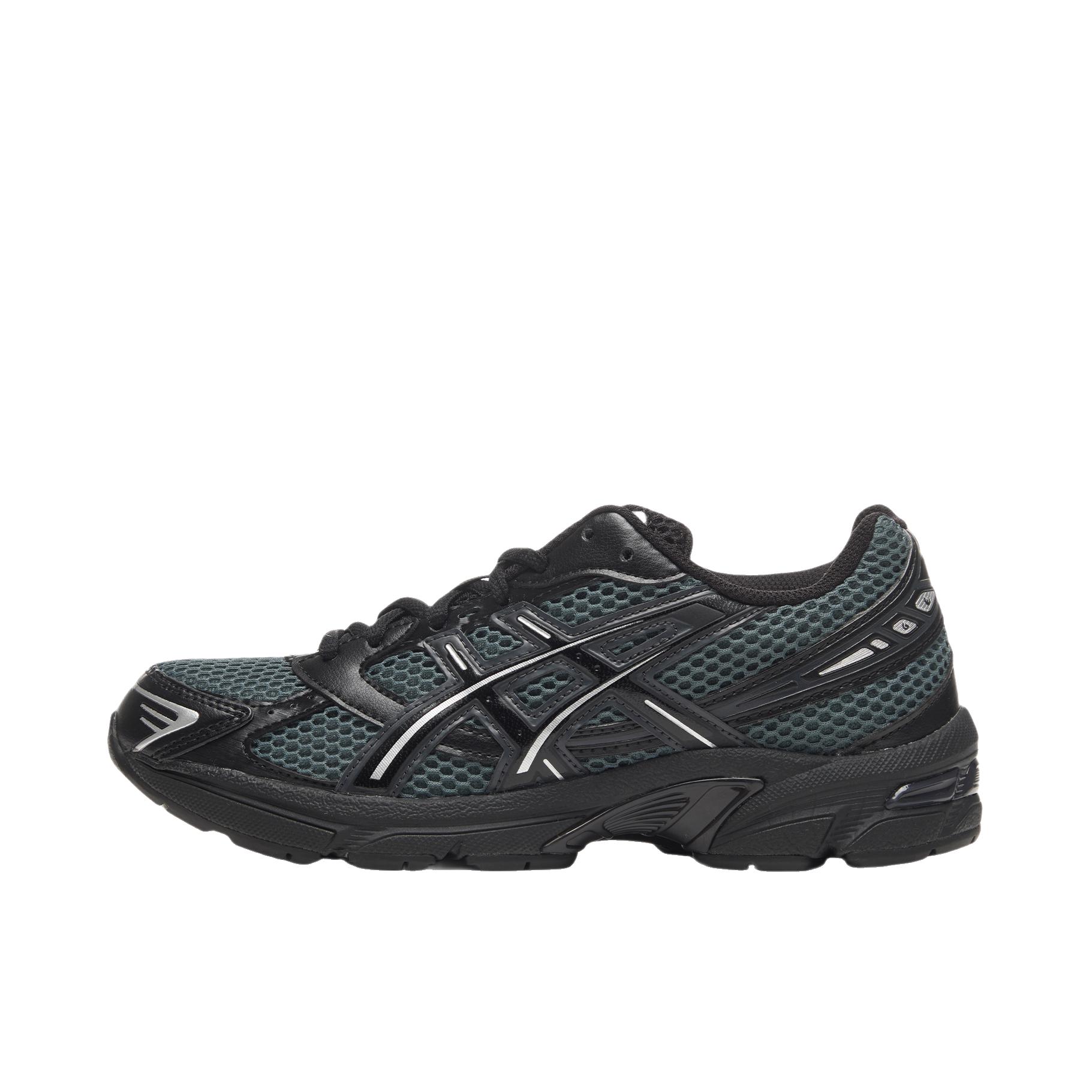 推荐商品：Asics/亚瑟士 Gel-1130 跑鞋 防滑耐磨缓震抓地织物网布透气复古马拉松短跑贴合圆头千禧风 低帮/灰蕨色/黑色