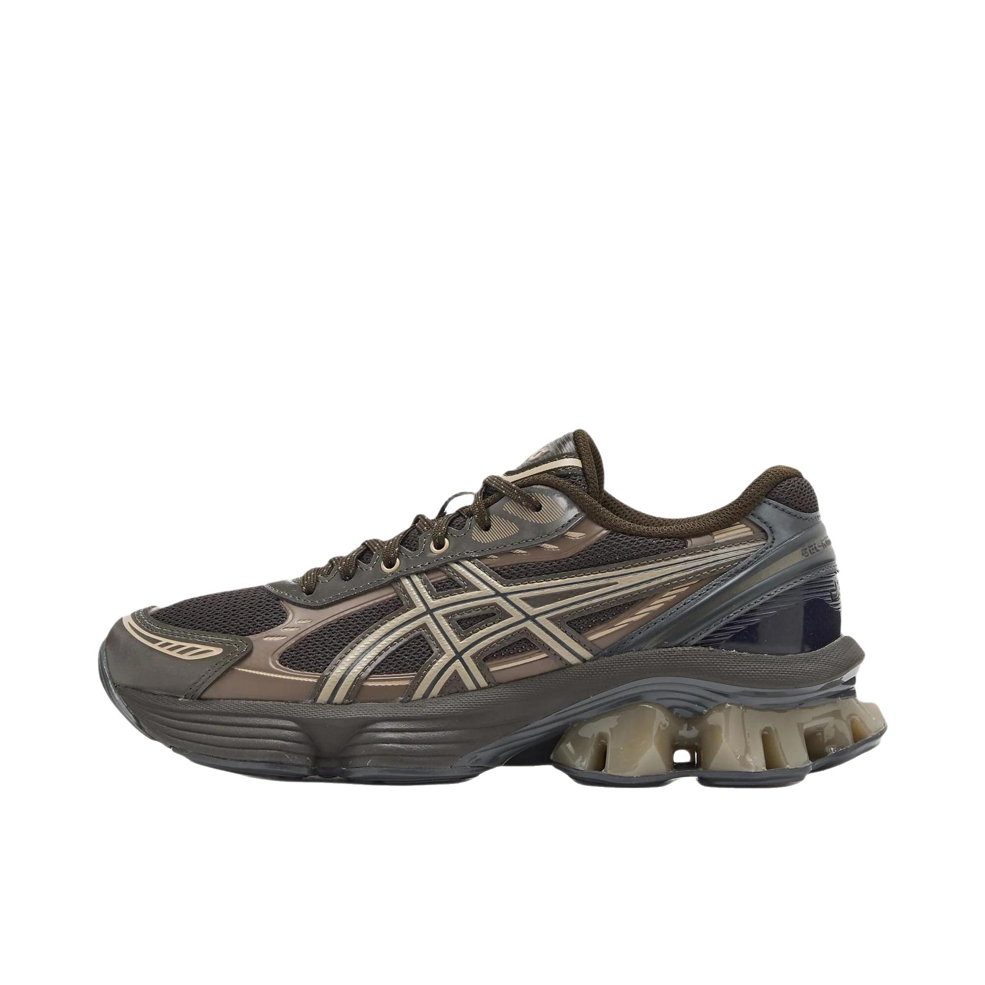推荐商品：Asics/亚瑟士 GEL-KINETIC FLUENT 合成革 支撑 回弹 防滑 耐磨 跑鞋 低帮/棕色