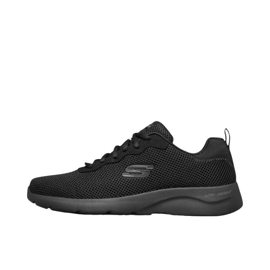 推荐商品：Skechers/斯凯奇 Dynamight 2.0 防滑耐磨 轻便减震 网面透气 舒适软底 轻质绑带 一脚穿 运动休闲鞋 全黑色