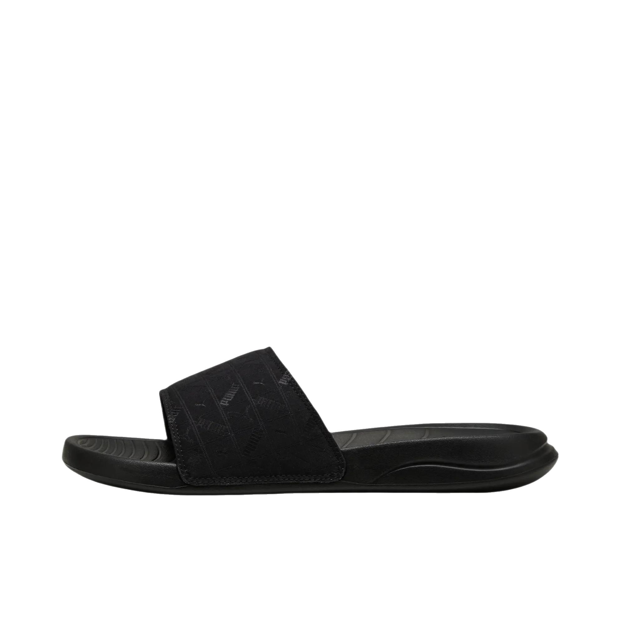 推荐商品：Puma/彪马 Popcat Slide 20 拖鞋 防滑耐磨时尚复古轻便透气舒适一字沙滩外穿防臭 彪马黑