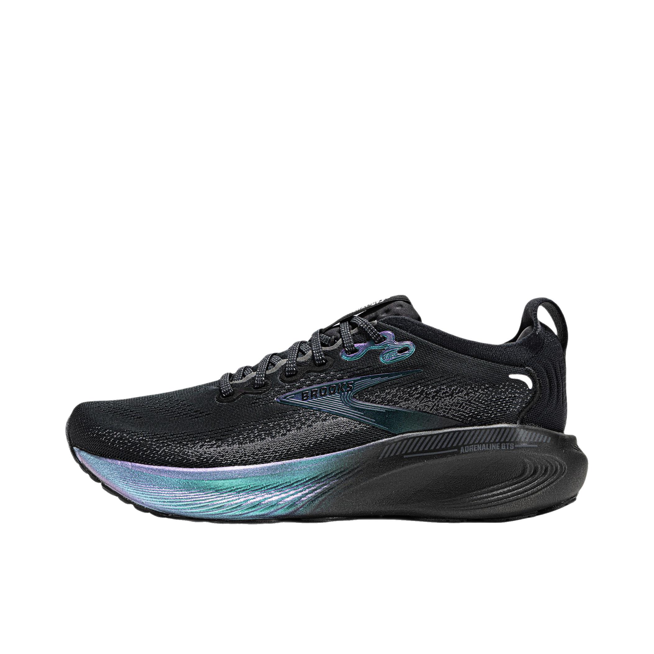 推荐商品：Brooks/布鲁克斯 Adrenaline GTS 追岚25 跑鞋 减震透气 黑色/银色/幻彩色