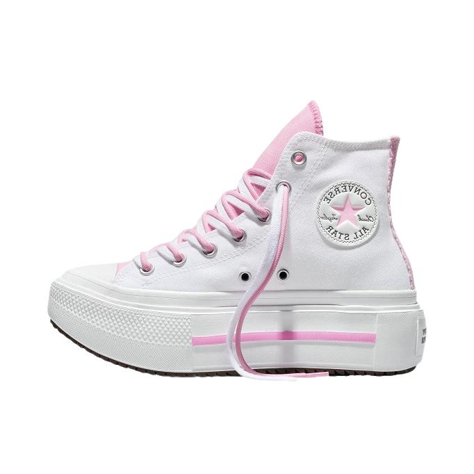 推荐商品：Converse/匡威 All Star Lift Double Stack 帆布鞋 休闲运动双层贴合耐穿甜酷 Hello Kitty®and Friends联名/白色
