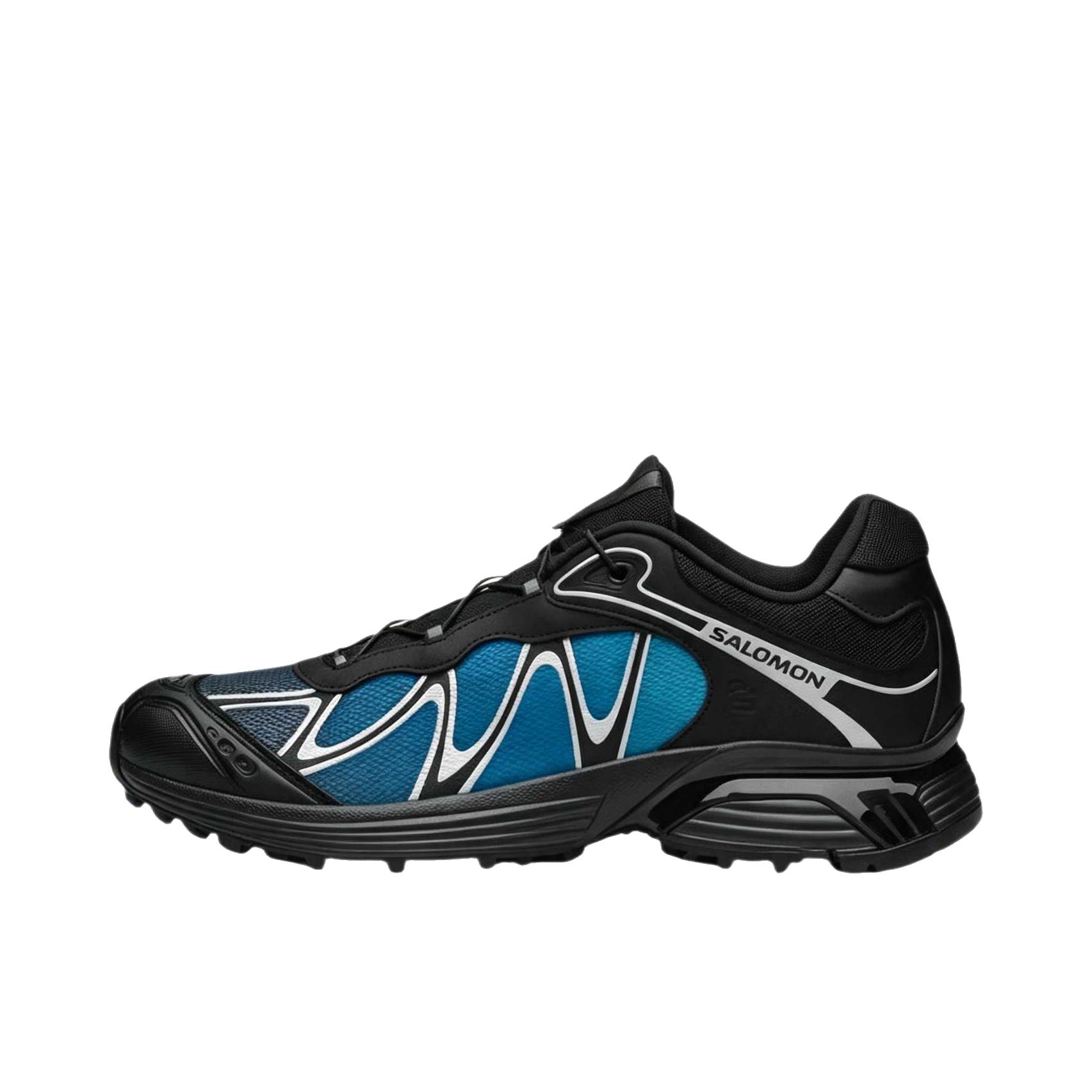 推荐商品：Salomon/萨洛蒙 XT-WHISPER Nostalgia 跑鞋 圆头厚底抽绳 低帮/黑色/直布罗陀海/银色