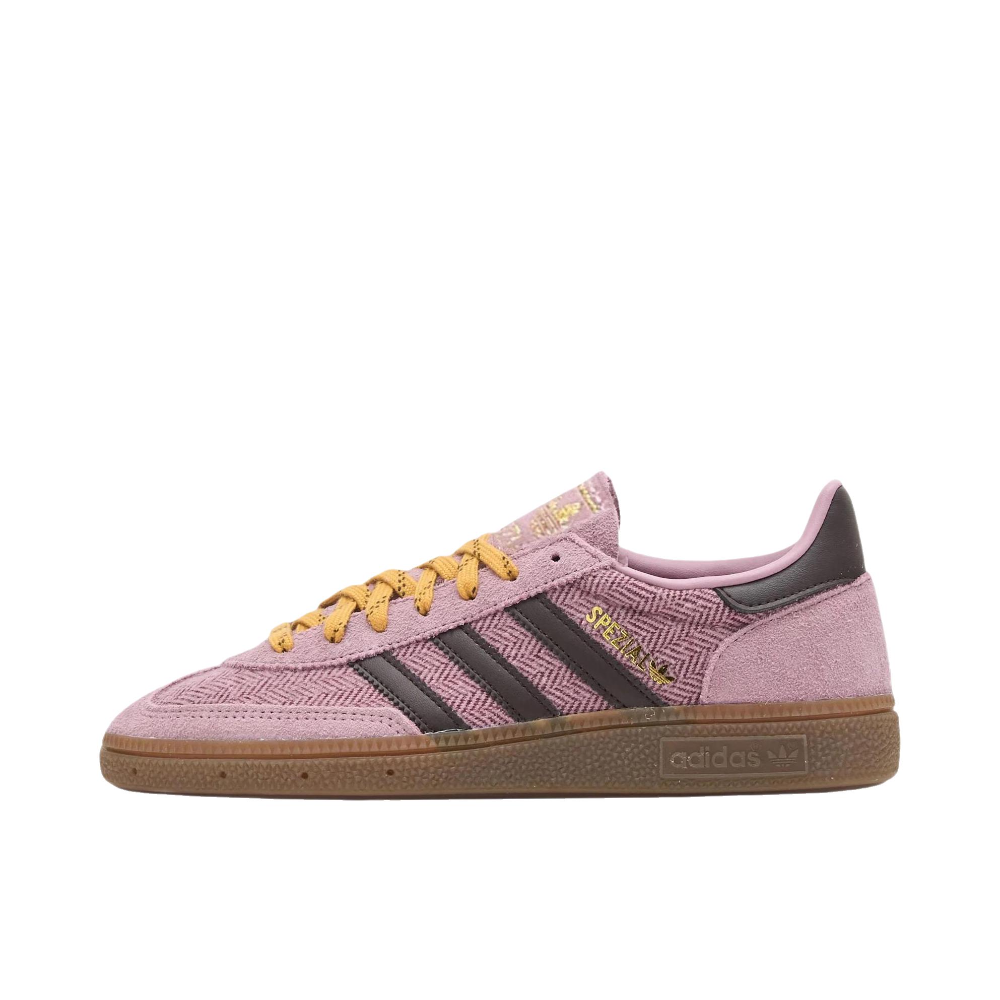 推荐商品：adidas Originals Handball Spezial 薄底鞋 T头鞋 德训鞋 板鞋 简约百搭复古轻便防滑耐磨贴合圆头耐穿 低帮/粉色